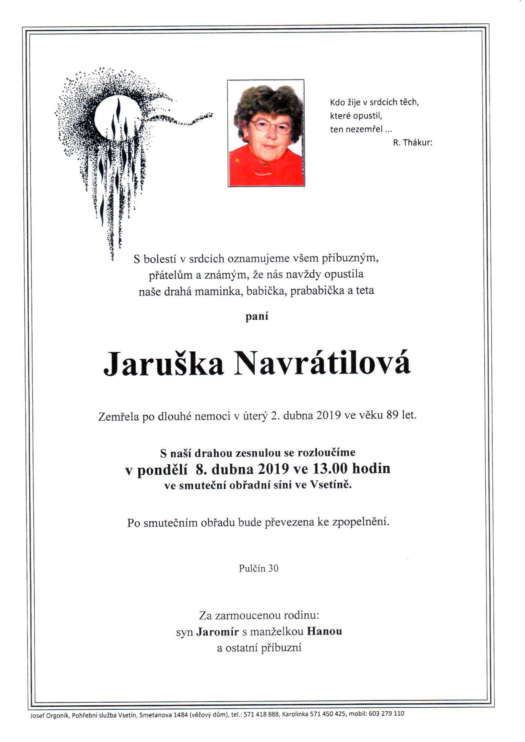 Jaruška Navrátilová