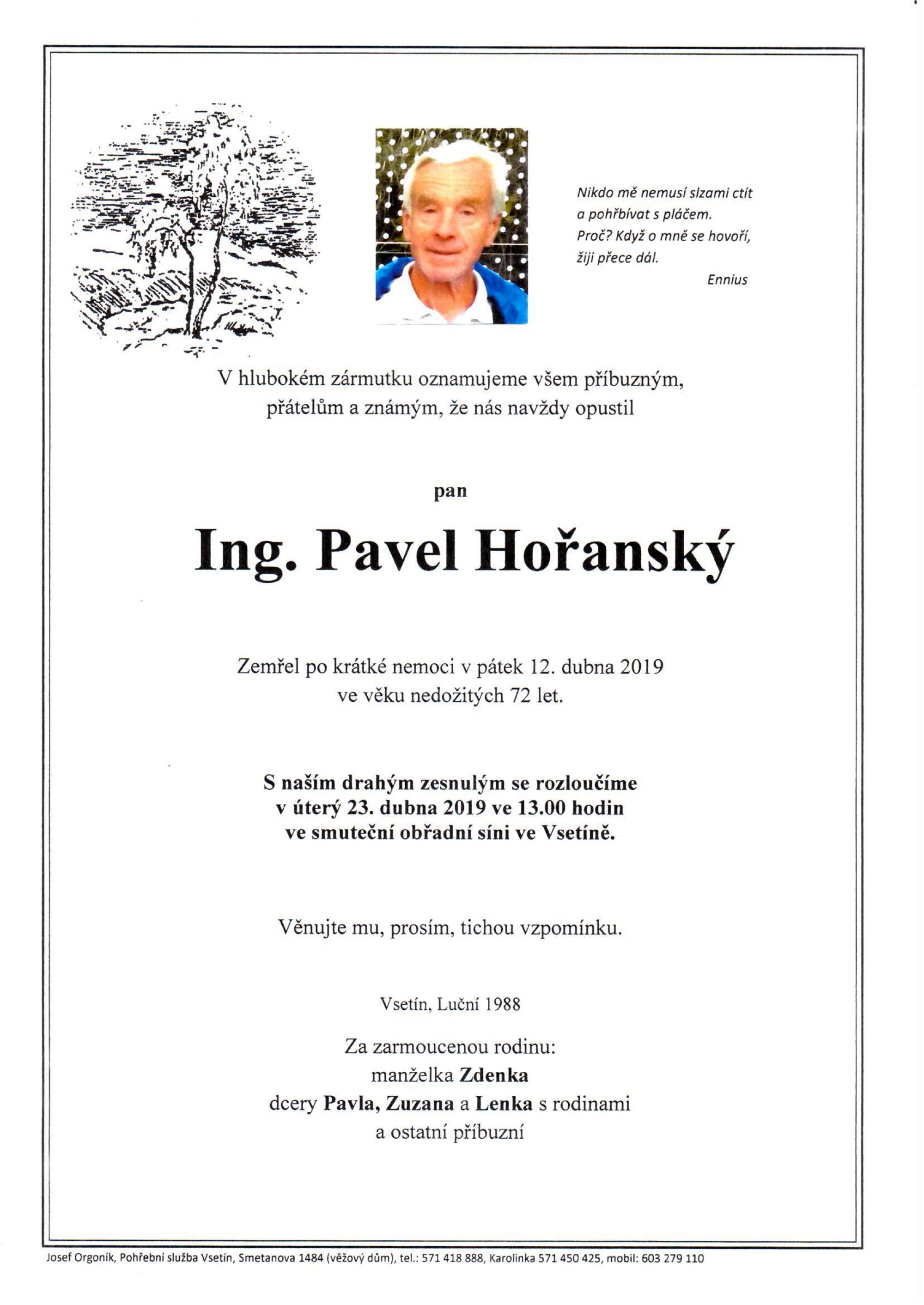 Ing. Pavel Hořanský