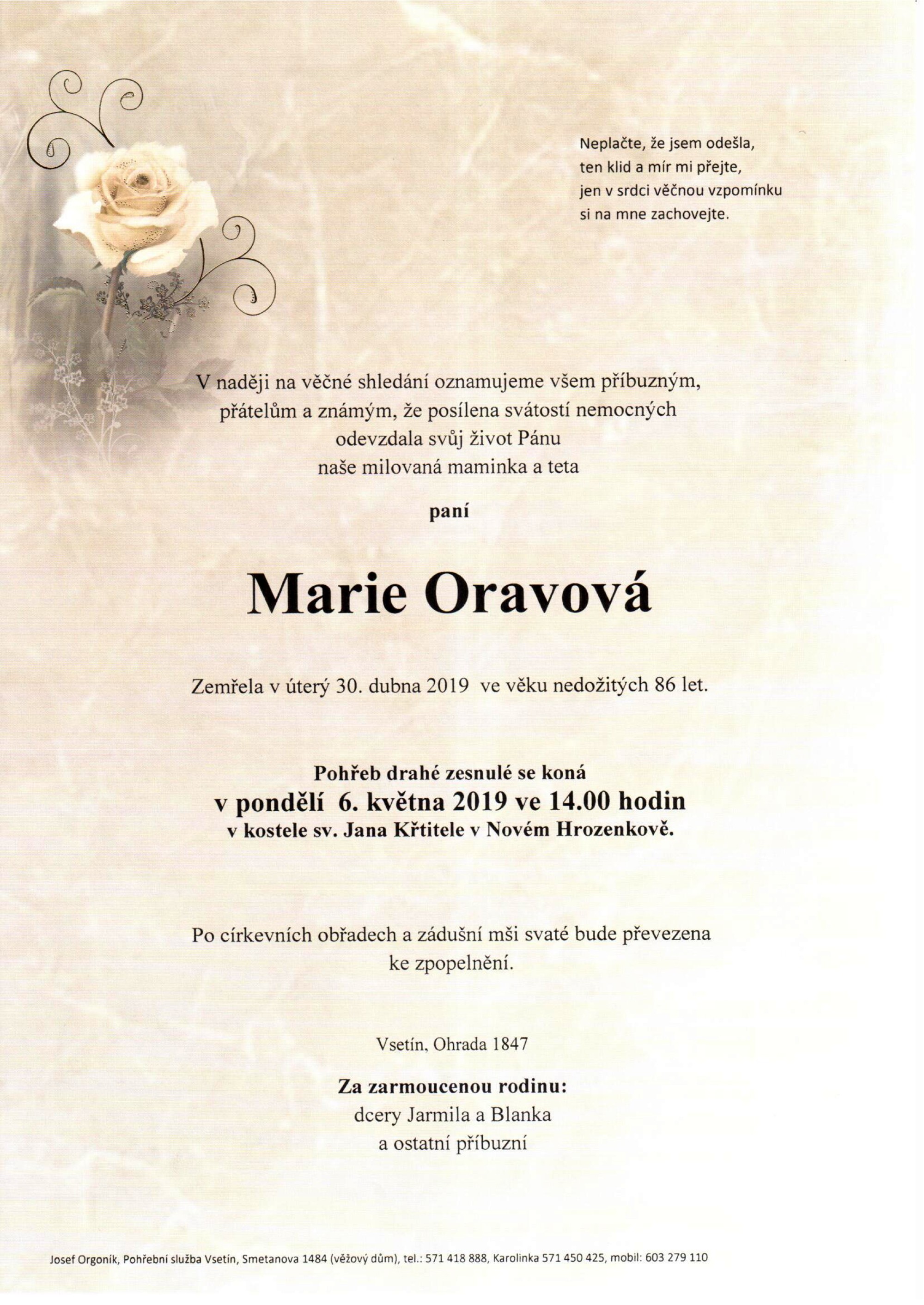 Marie Oravová