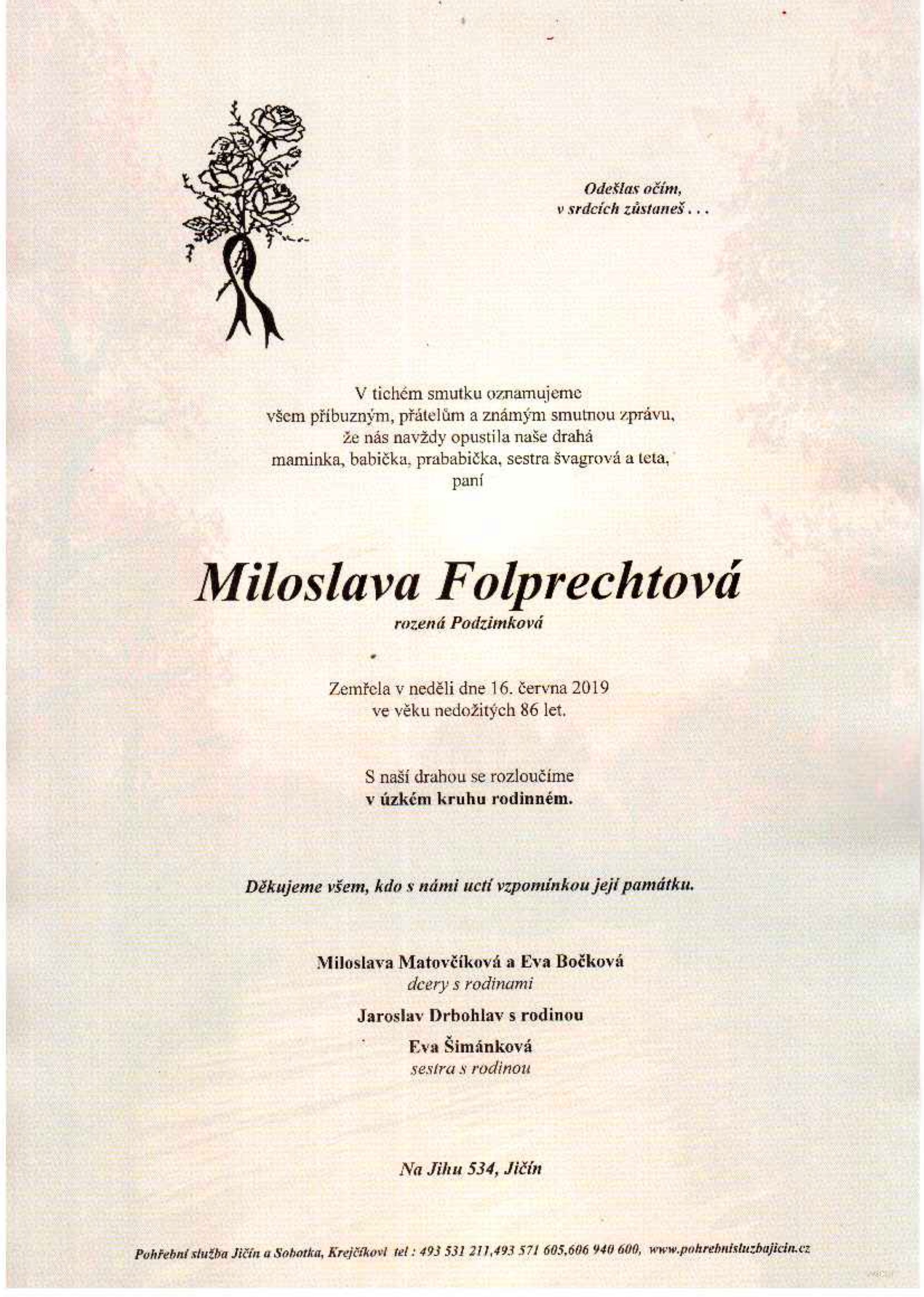 Miloslava Folprechtová