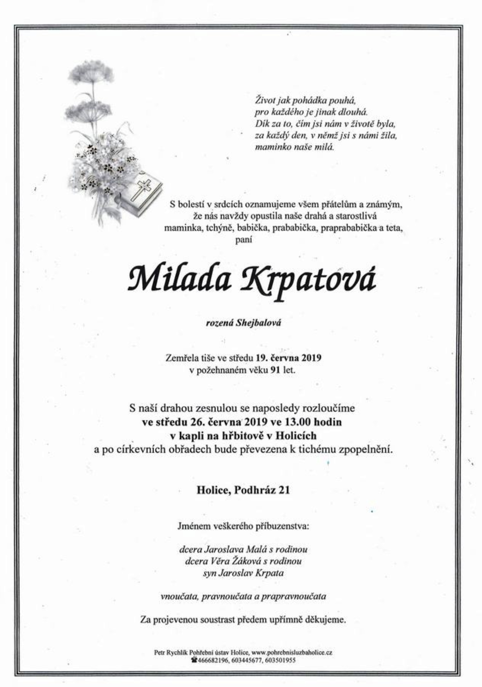Milada Krpatová