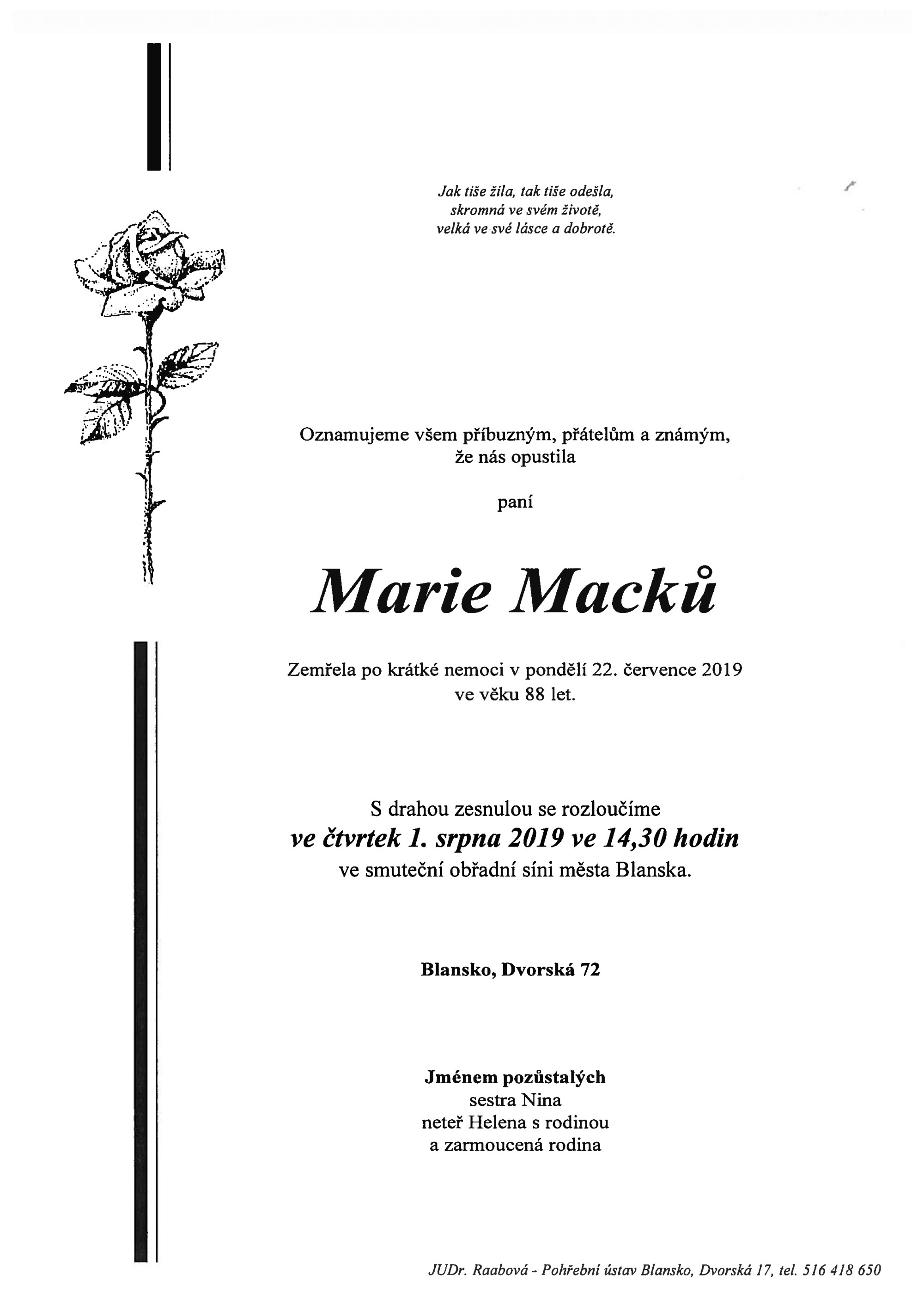 Marie Macků