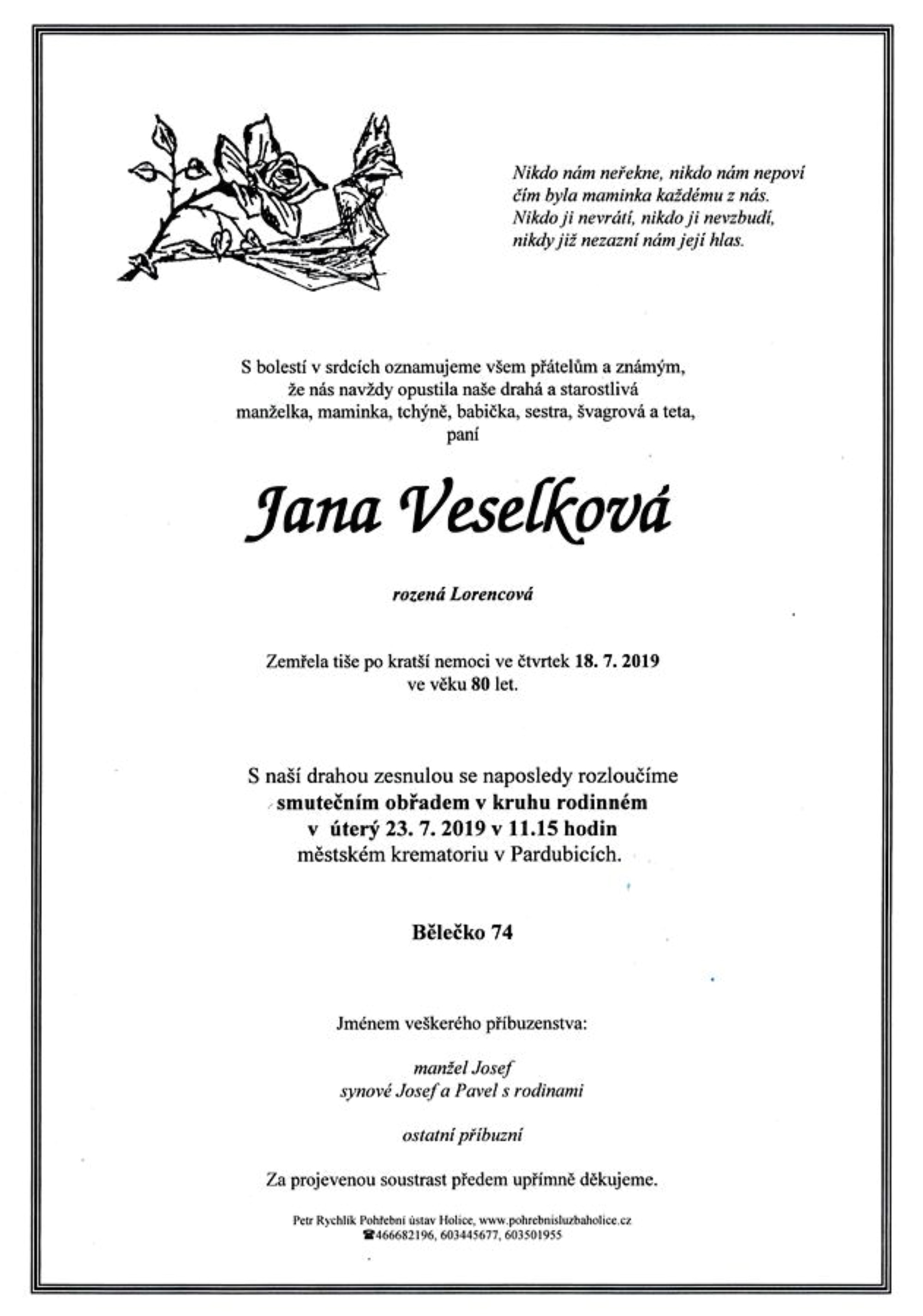 Jana Veselková