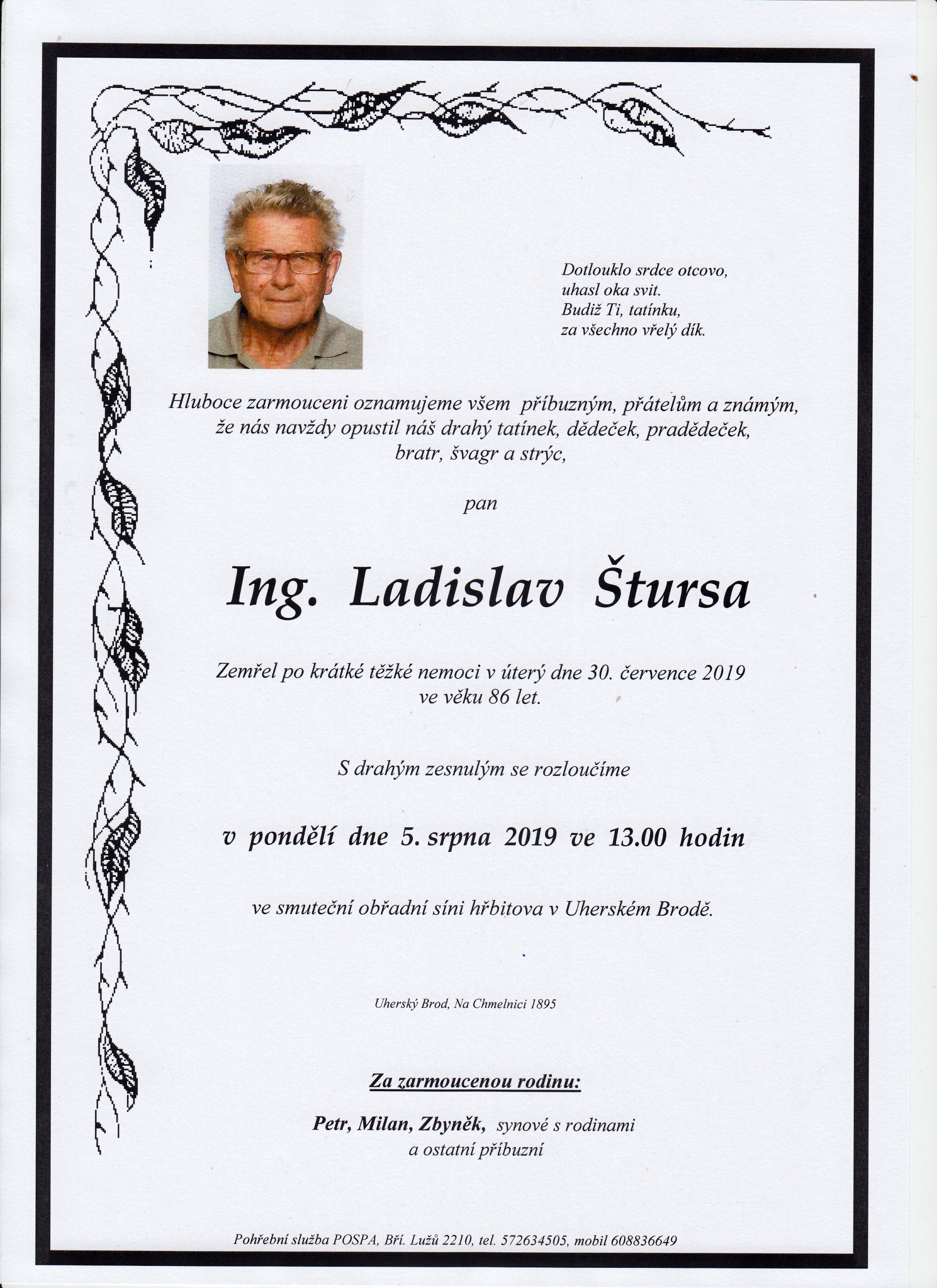 Ing. Ladislav Štursa