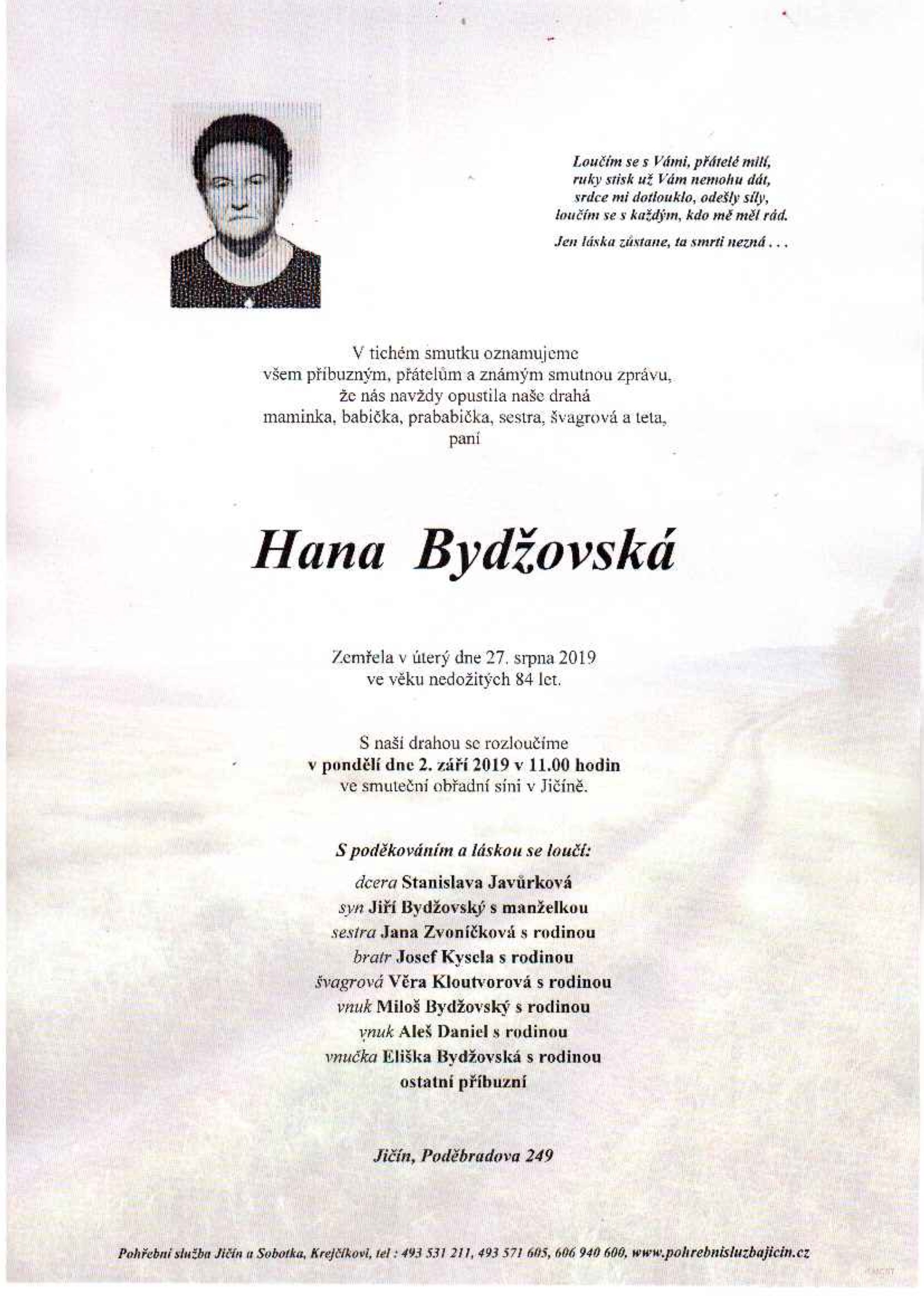 Hana Bydžovská