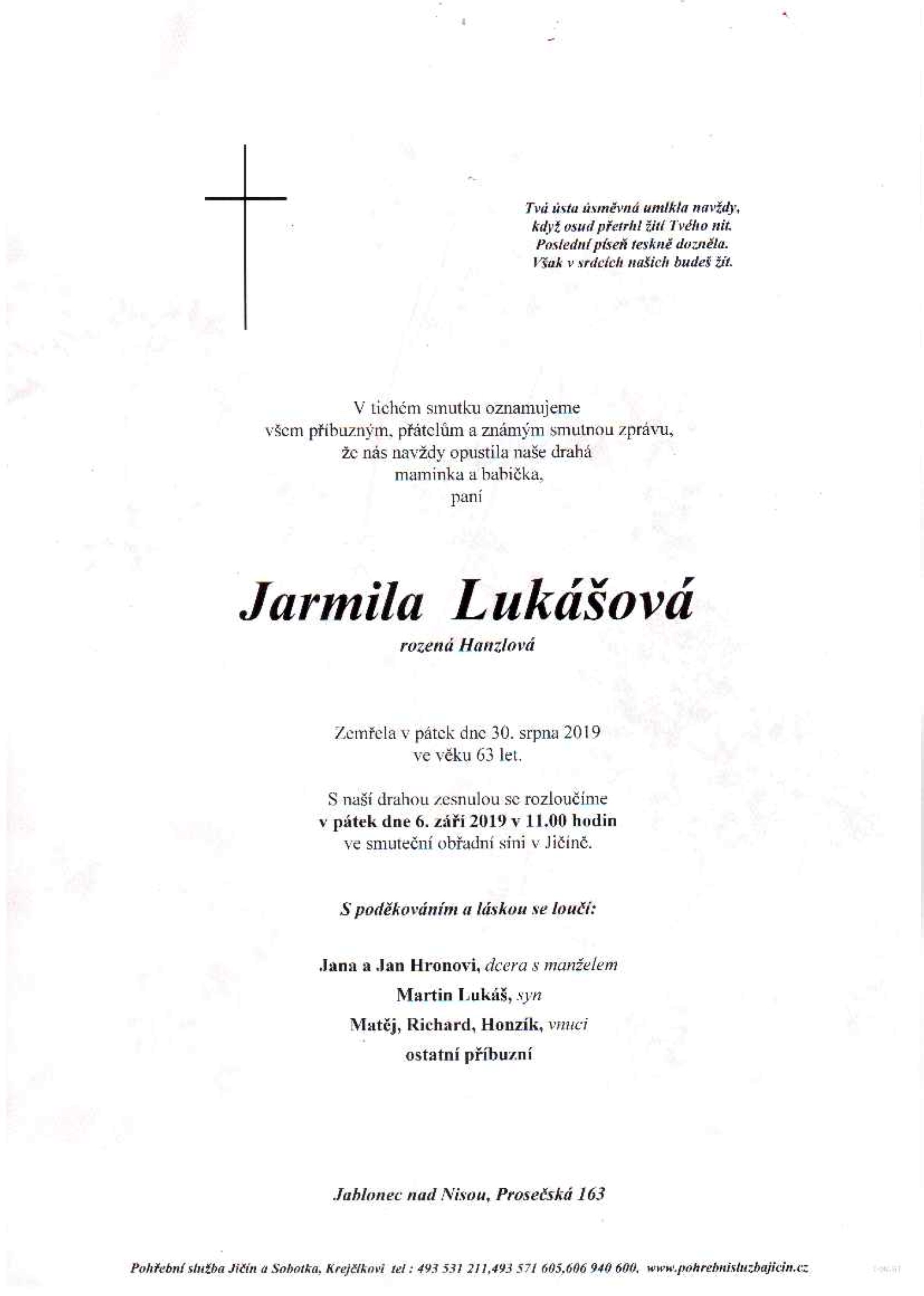 Jarmila Lukášová