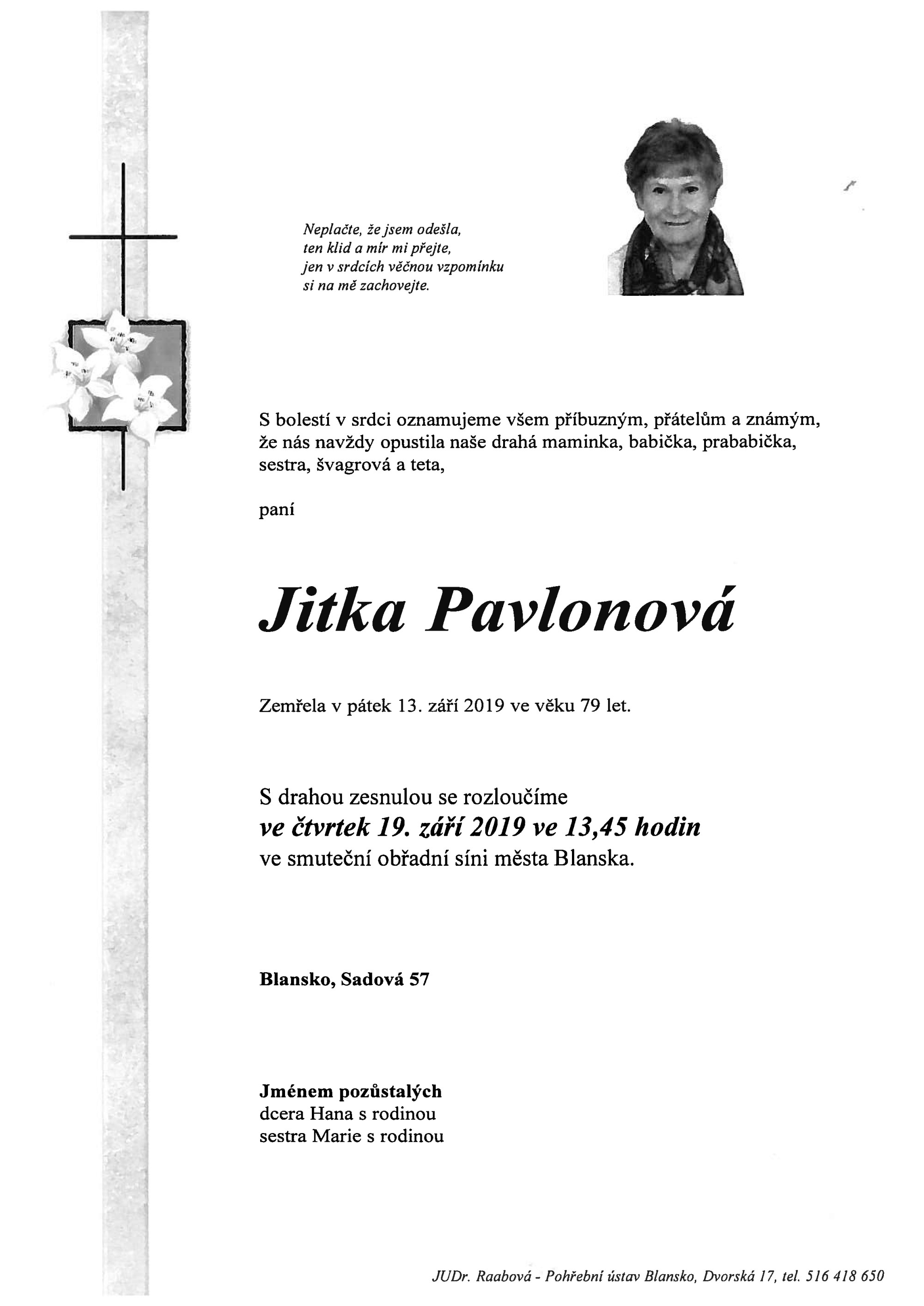 Jitka Pavlonová