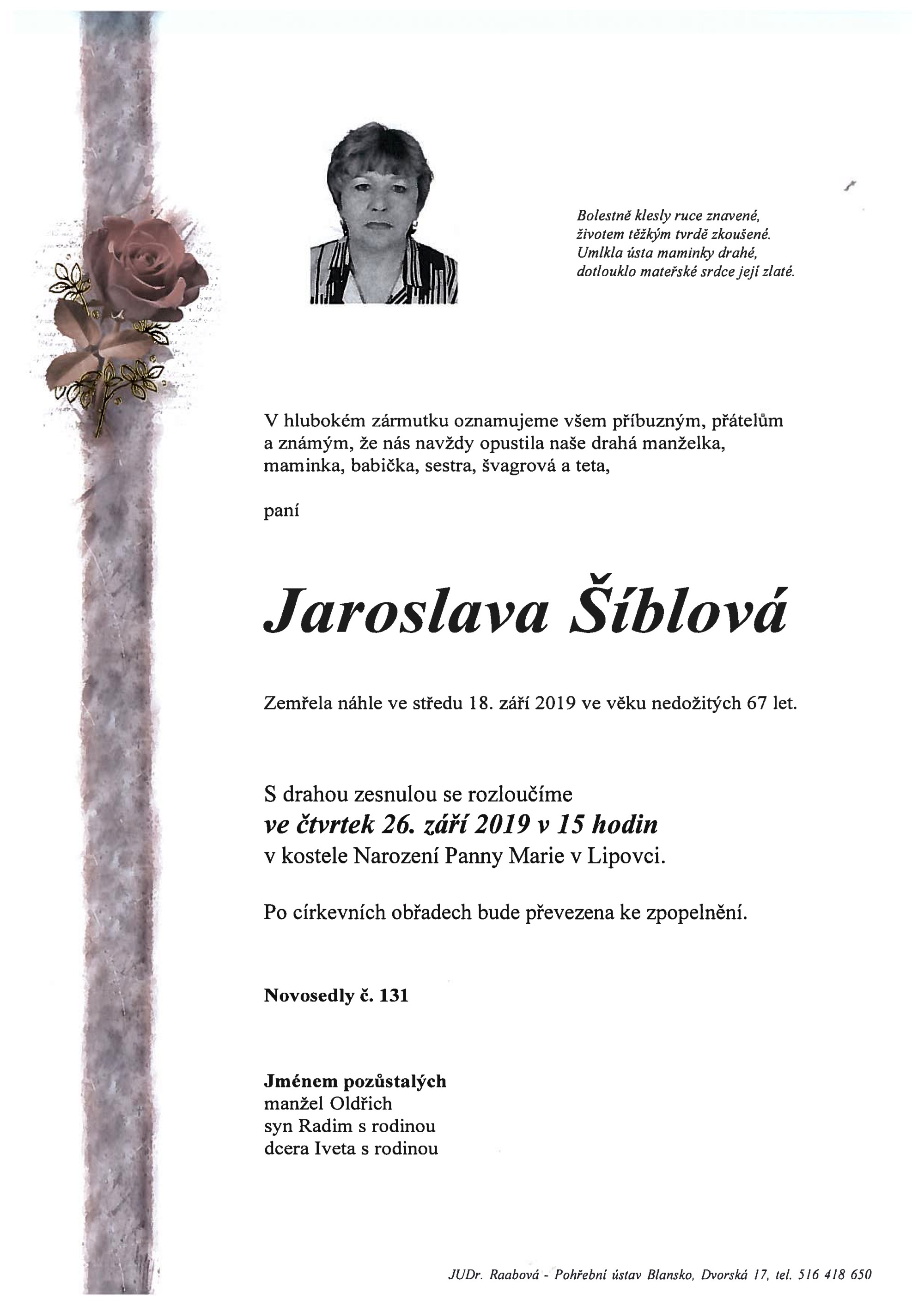 Jaroslava Šíblová