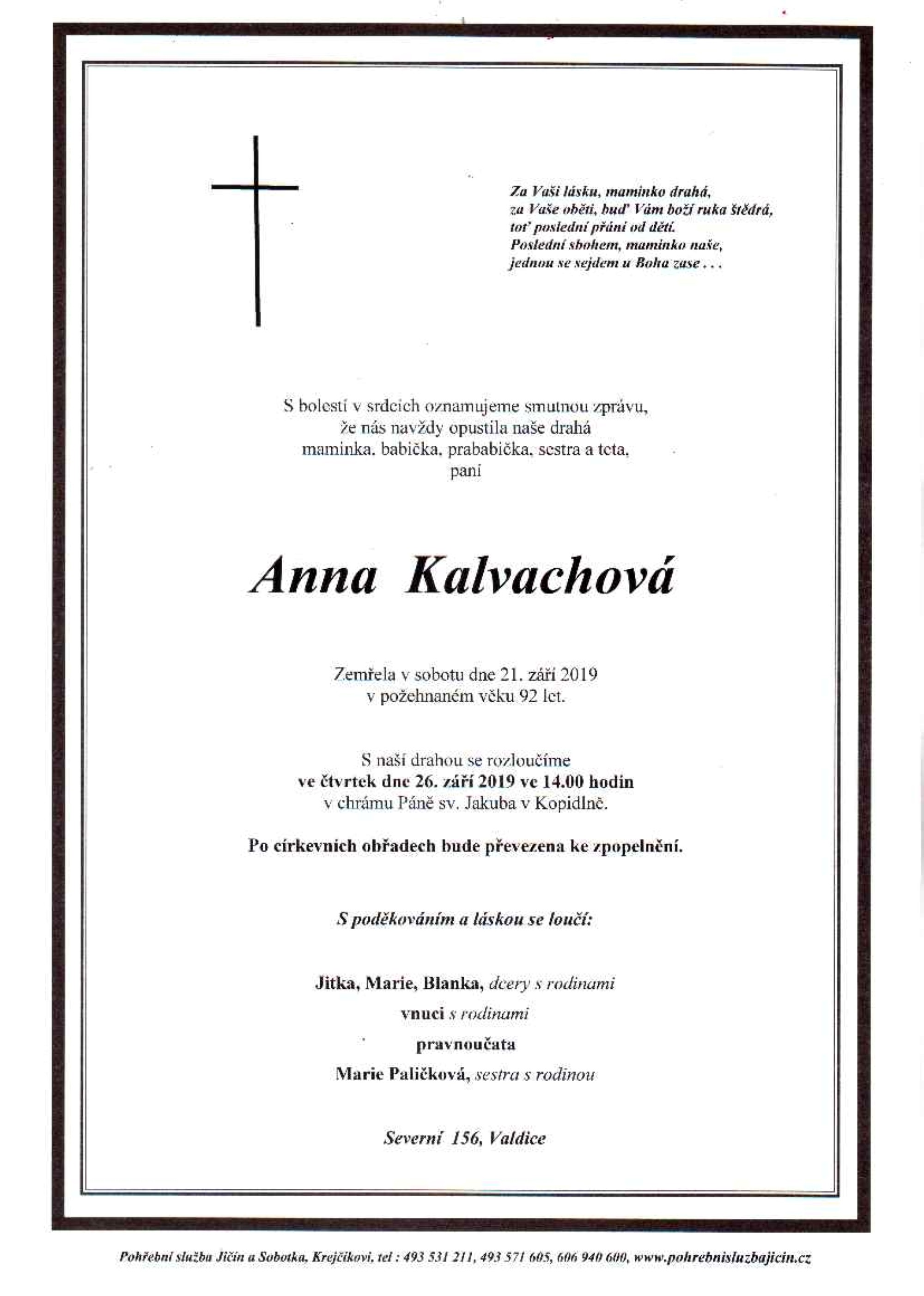 Anna Kalvachová