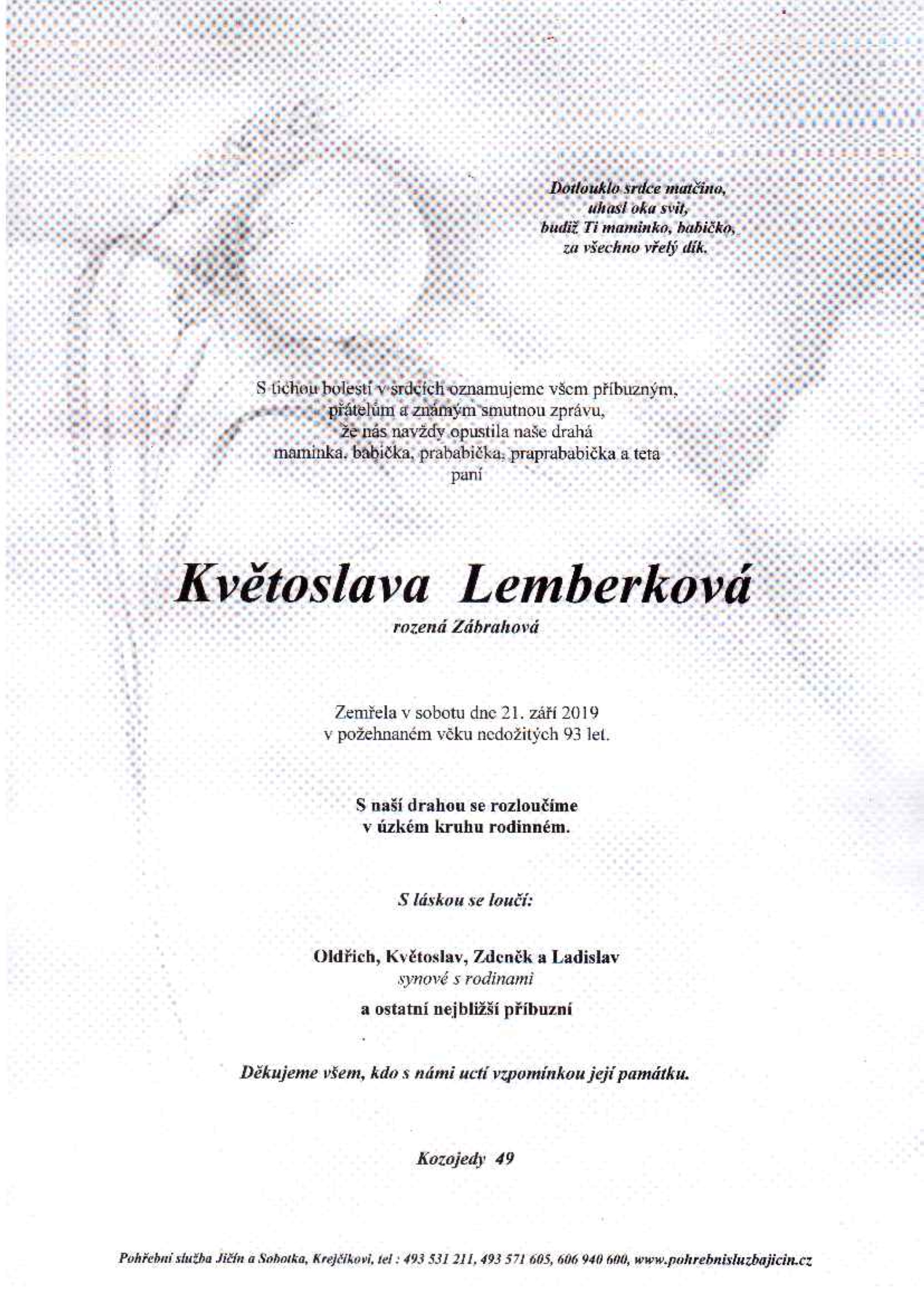 Květoslava Lemberková