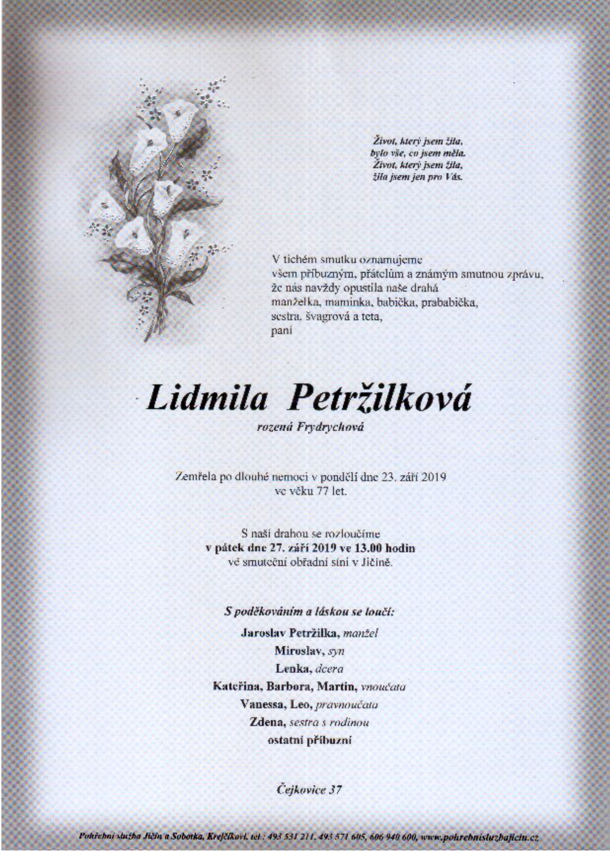 Lidmila Petržilková