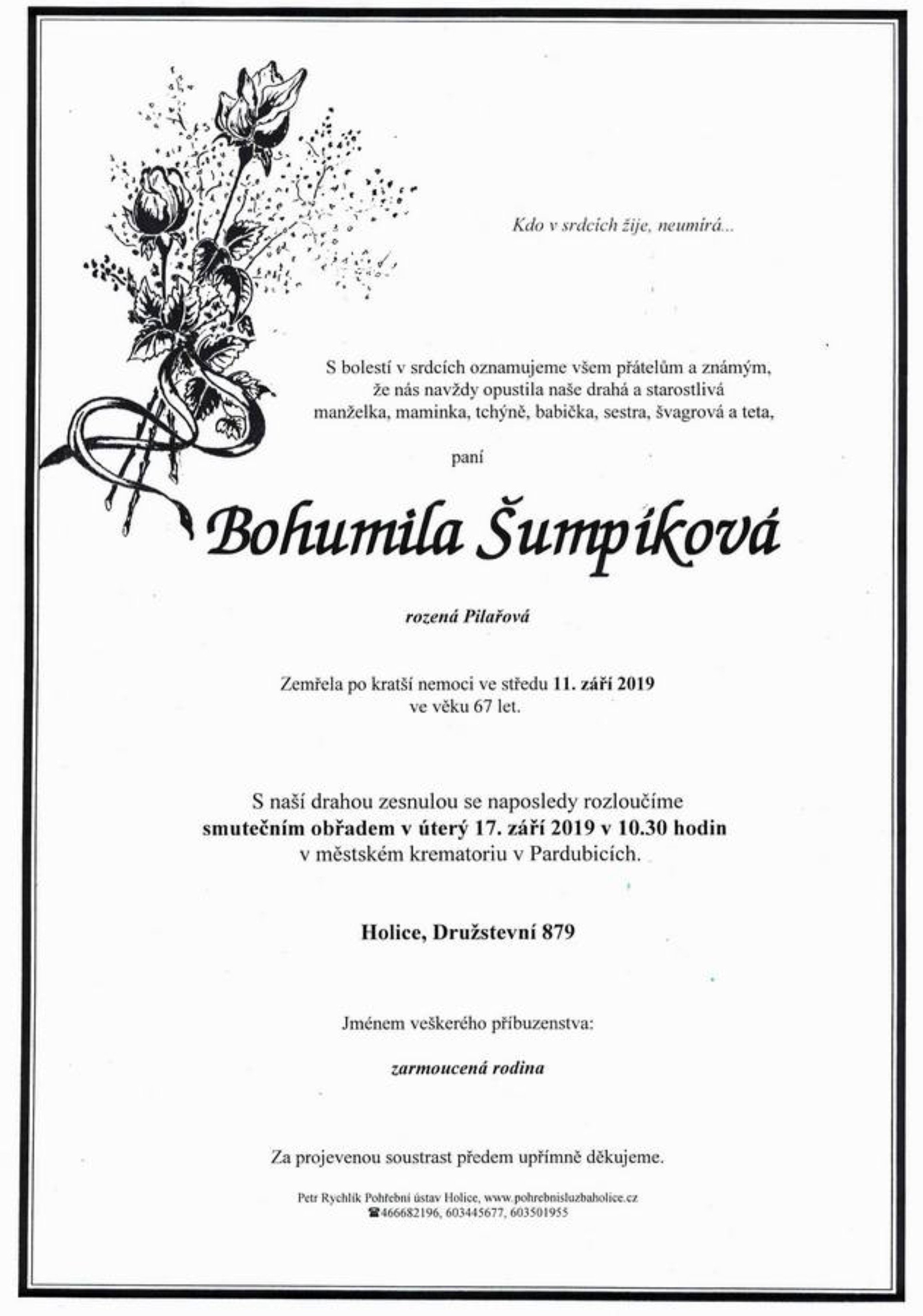 Bohumila Šumpíková