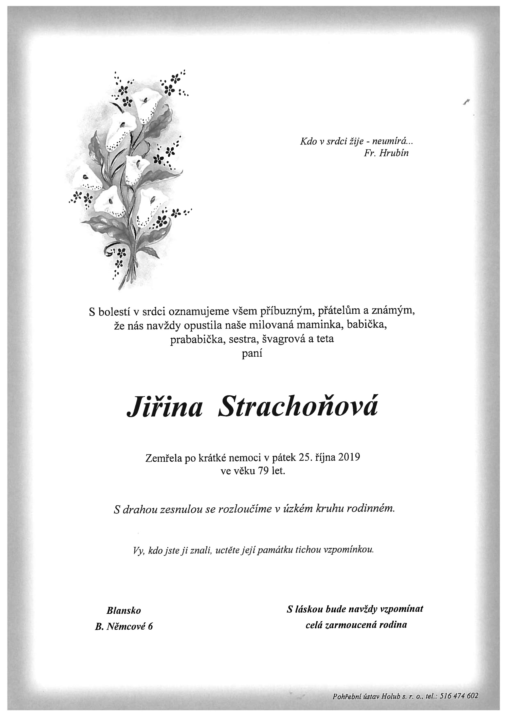Jiřina Strachoňová