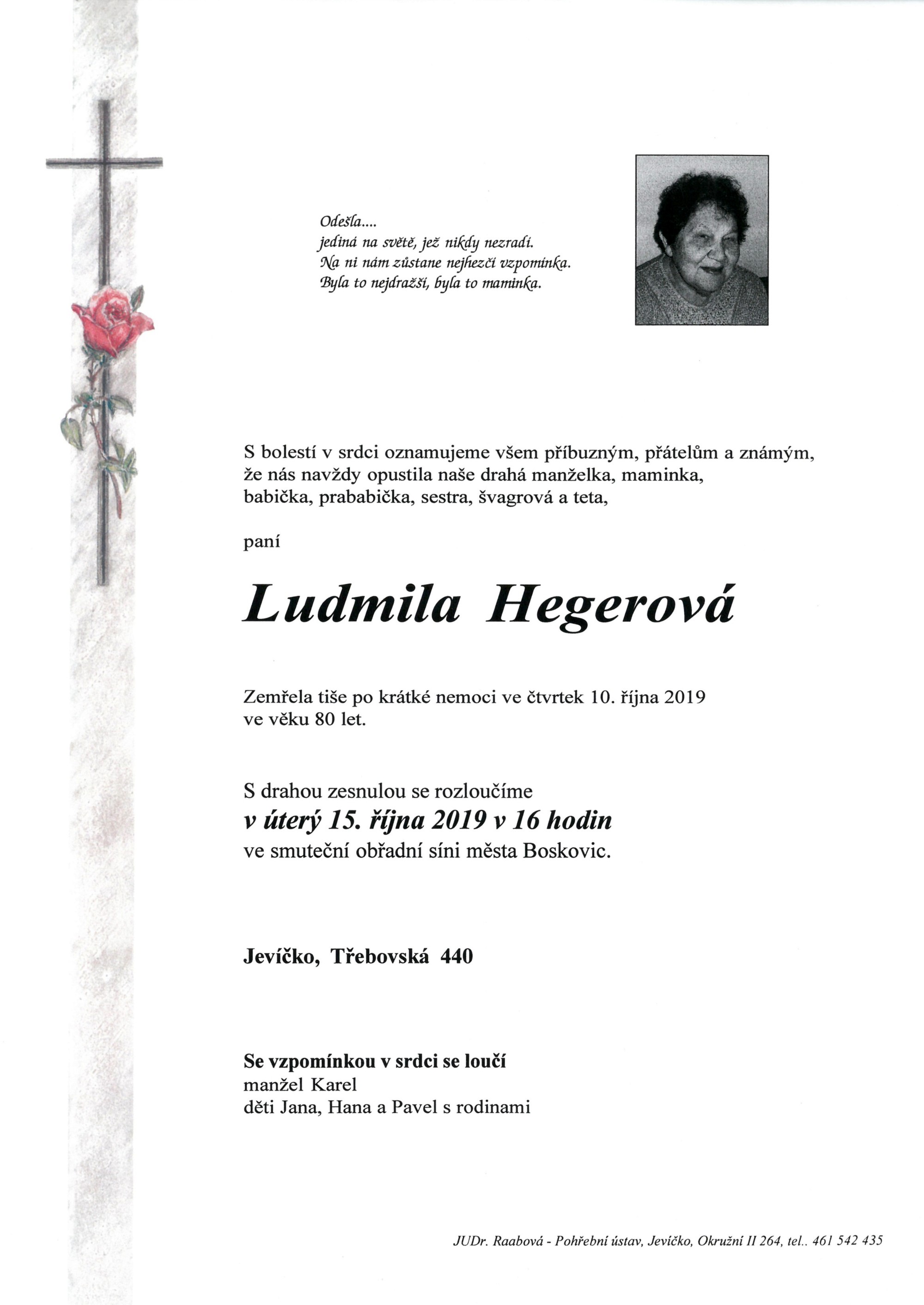 Ludmila Hegerová