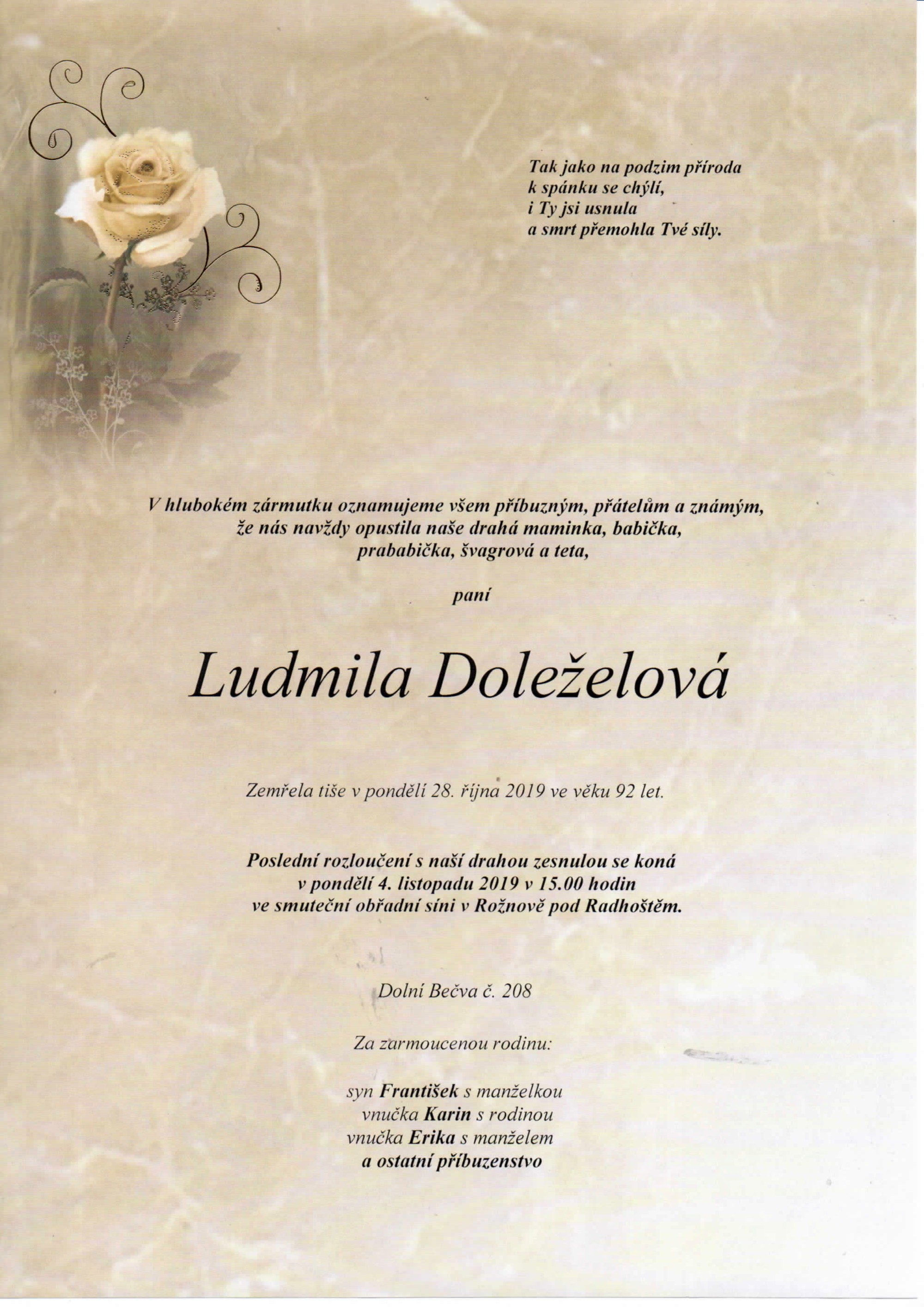 Ludmila Doleželová