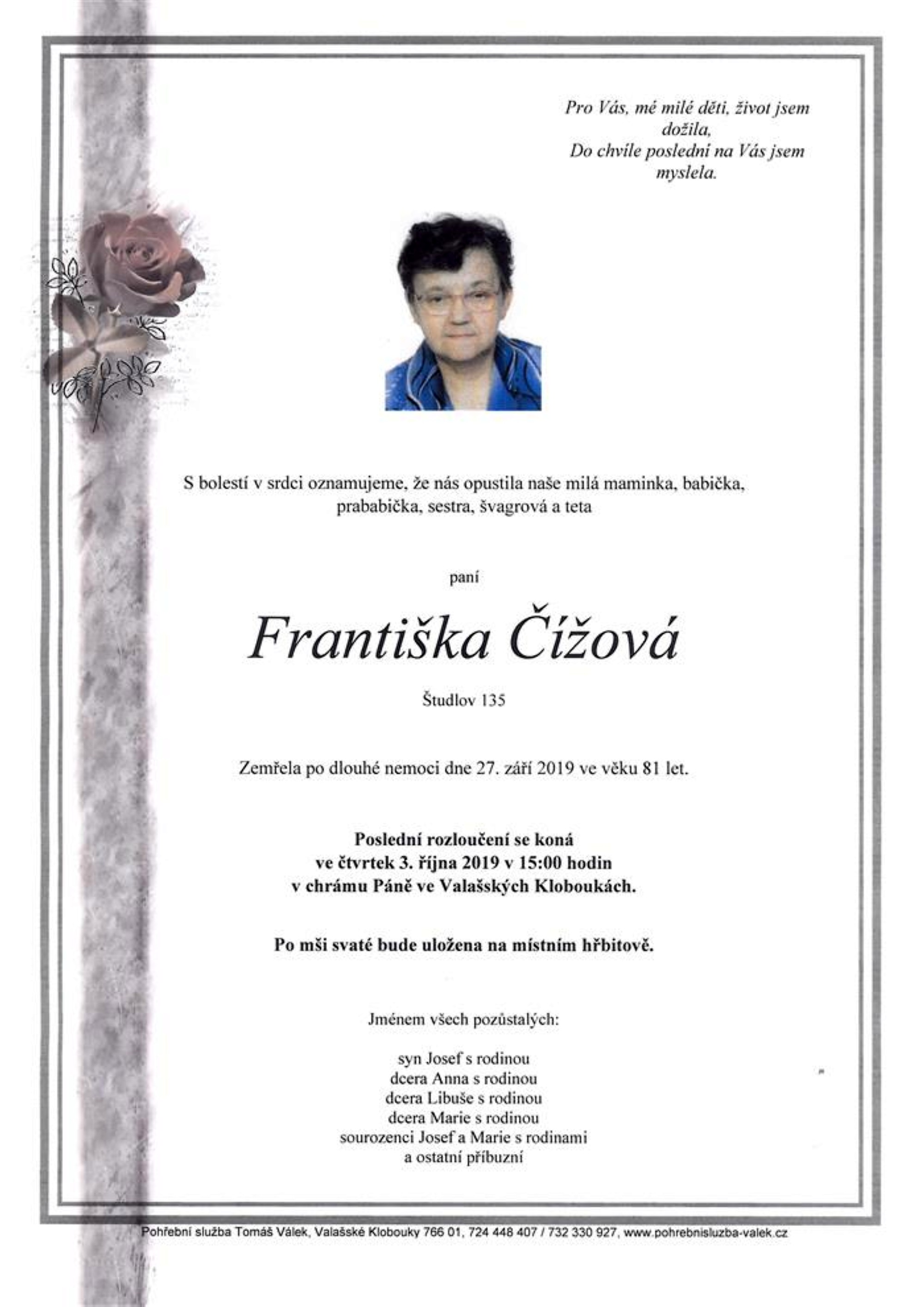 Františka Čížová