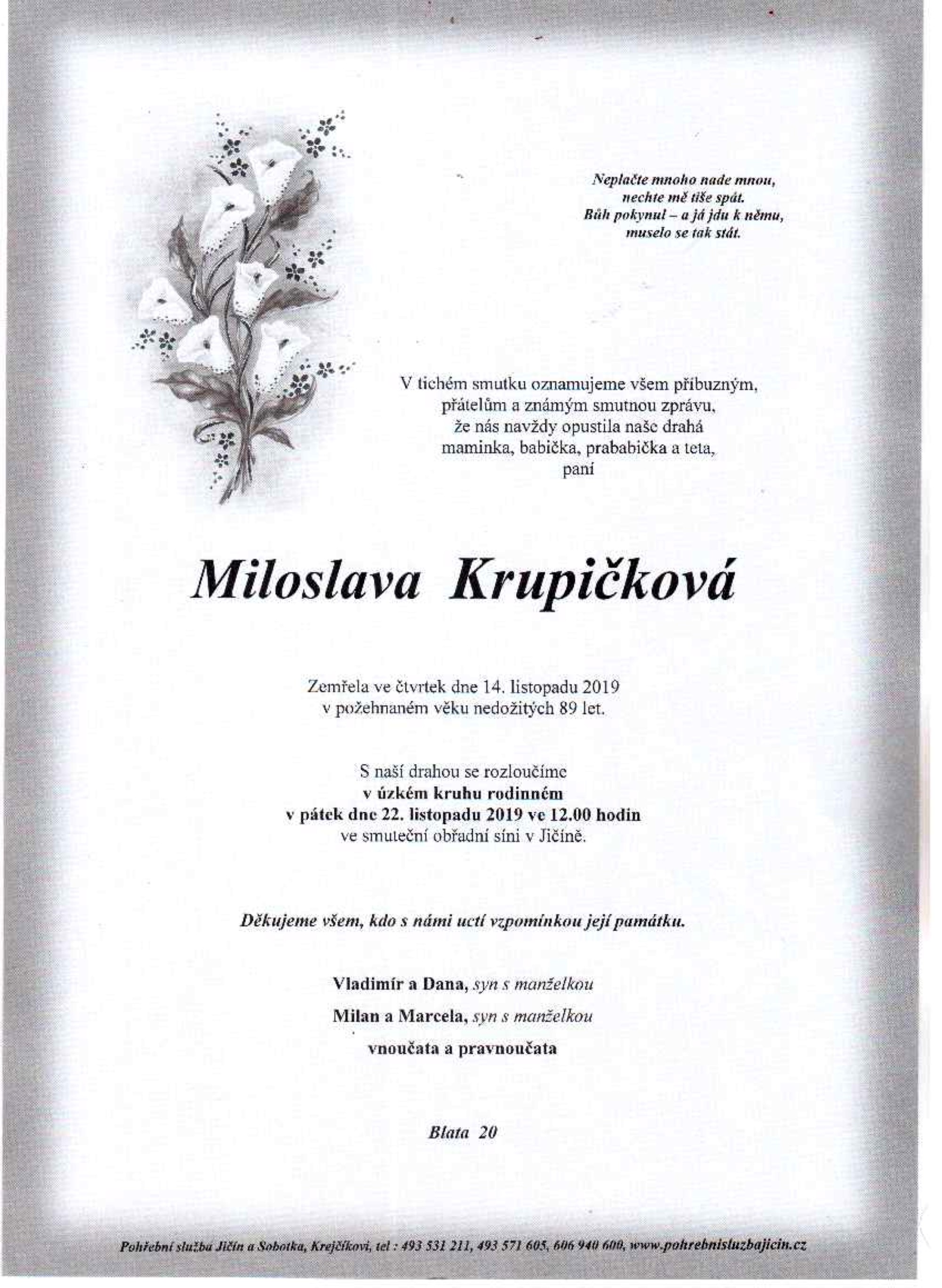 Miloslava Krupičková