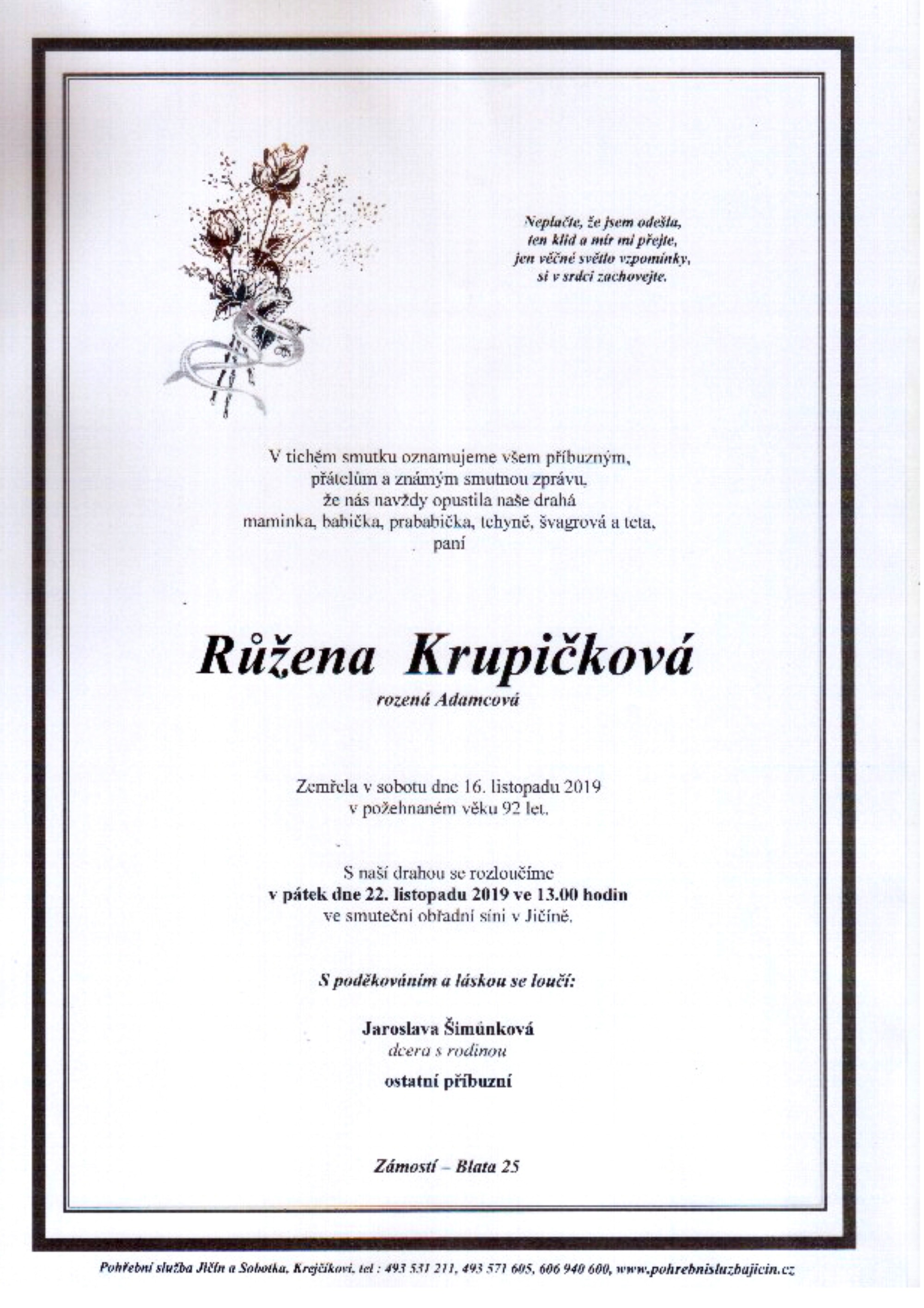 Růžena Krupičková