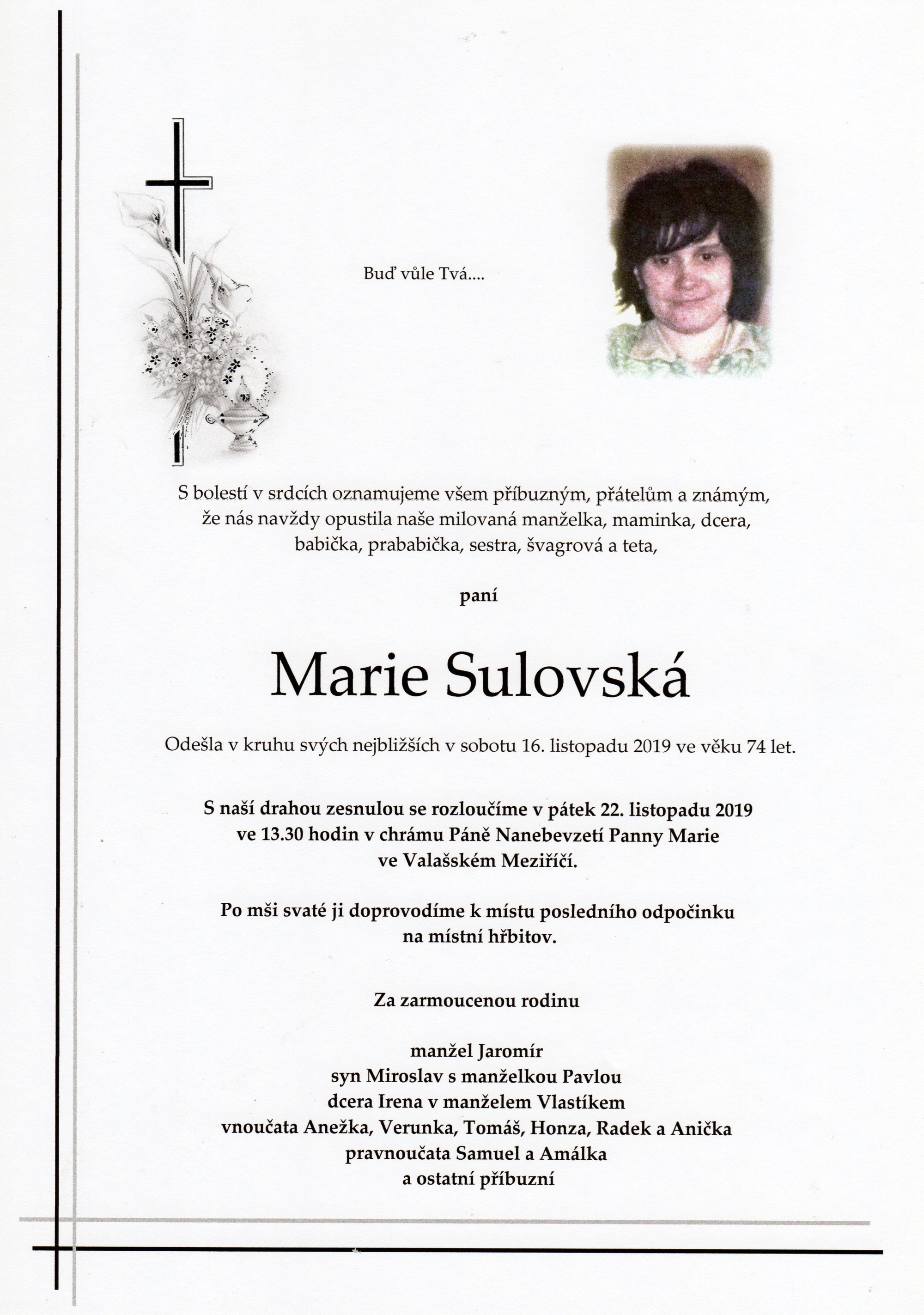 Marie Sulovská