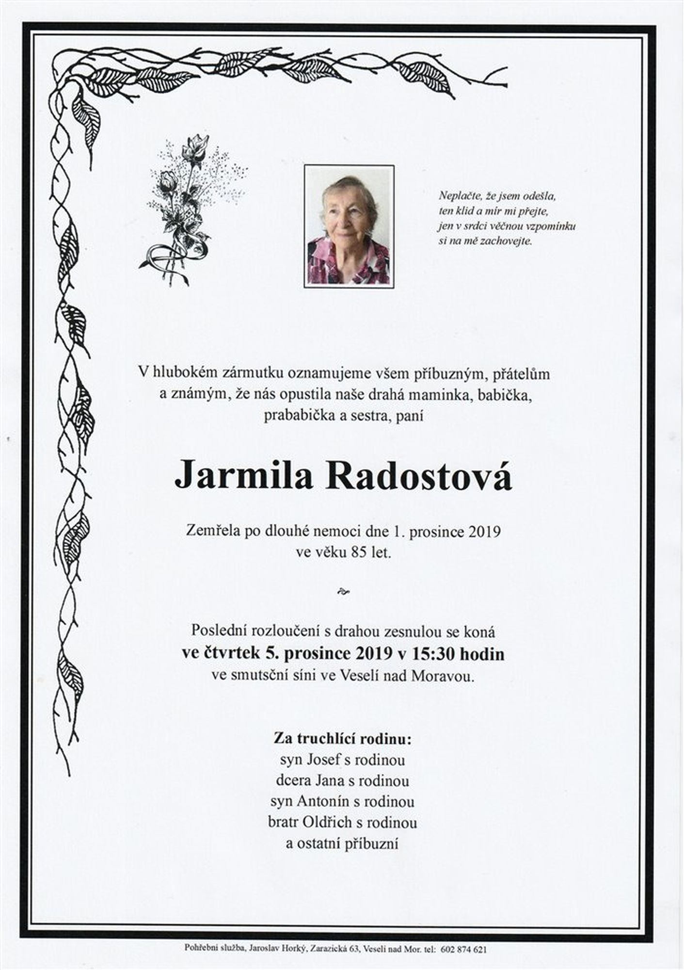 Jarmila Radostová