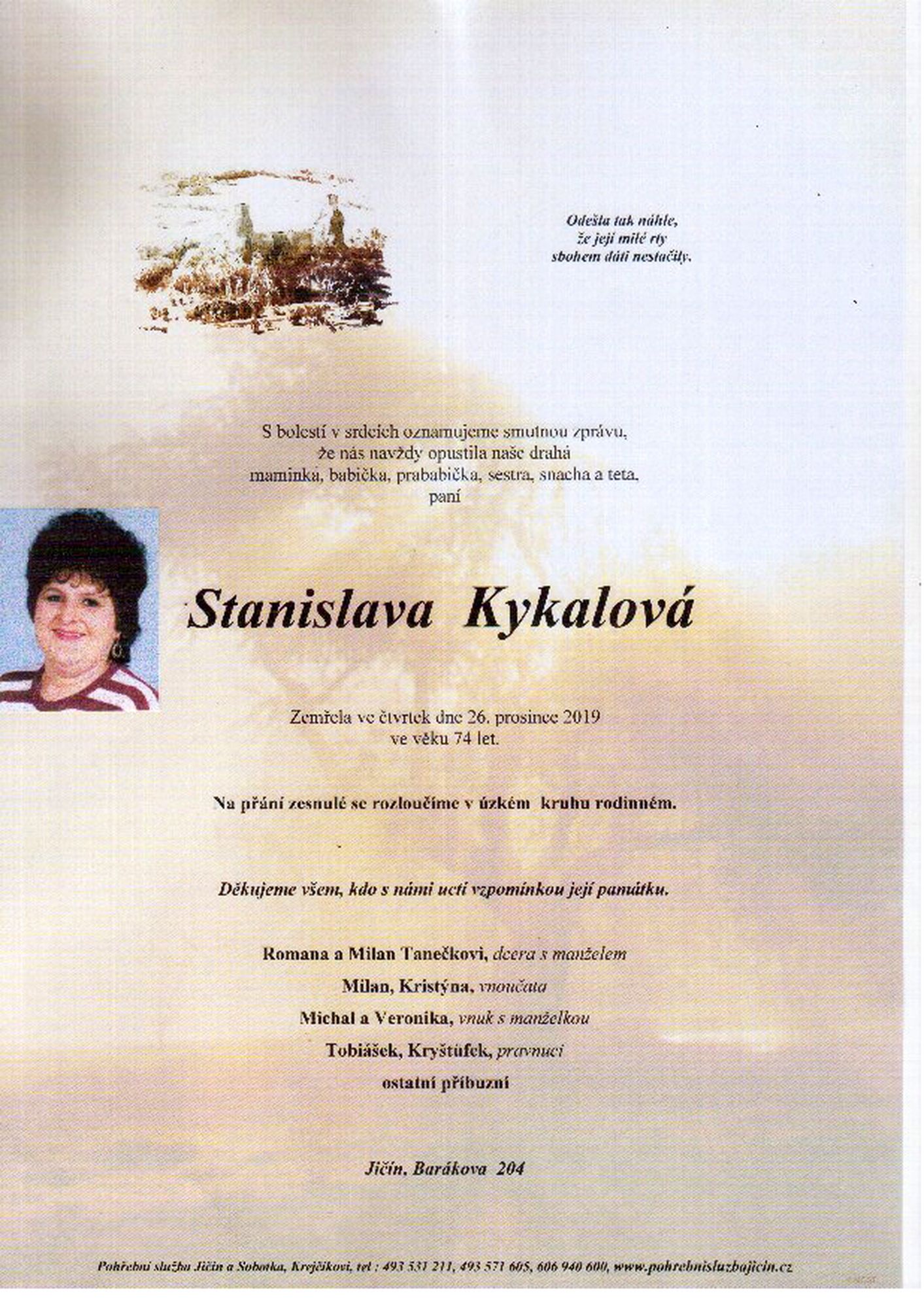 Stanislava Kykalová