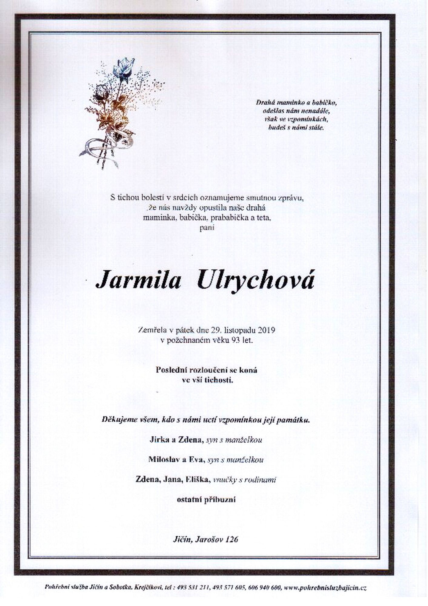 Jarmila Ulrychová