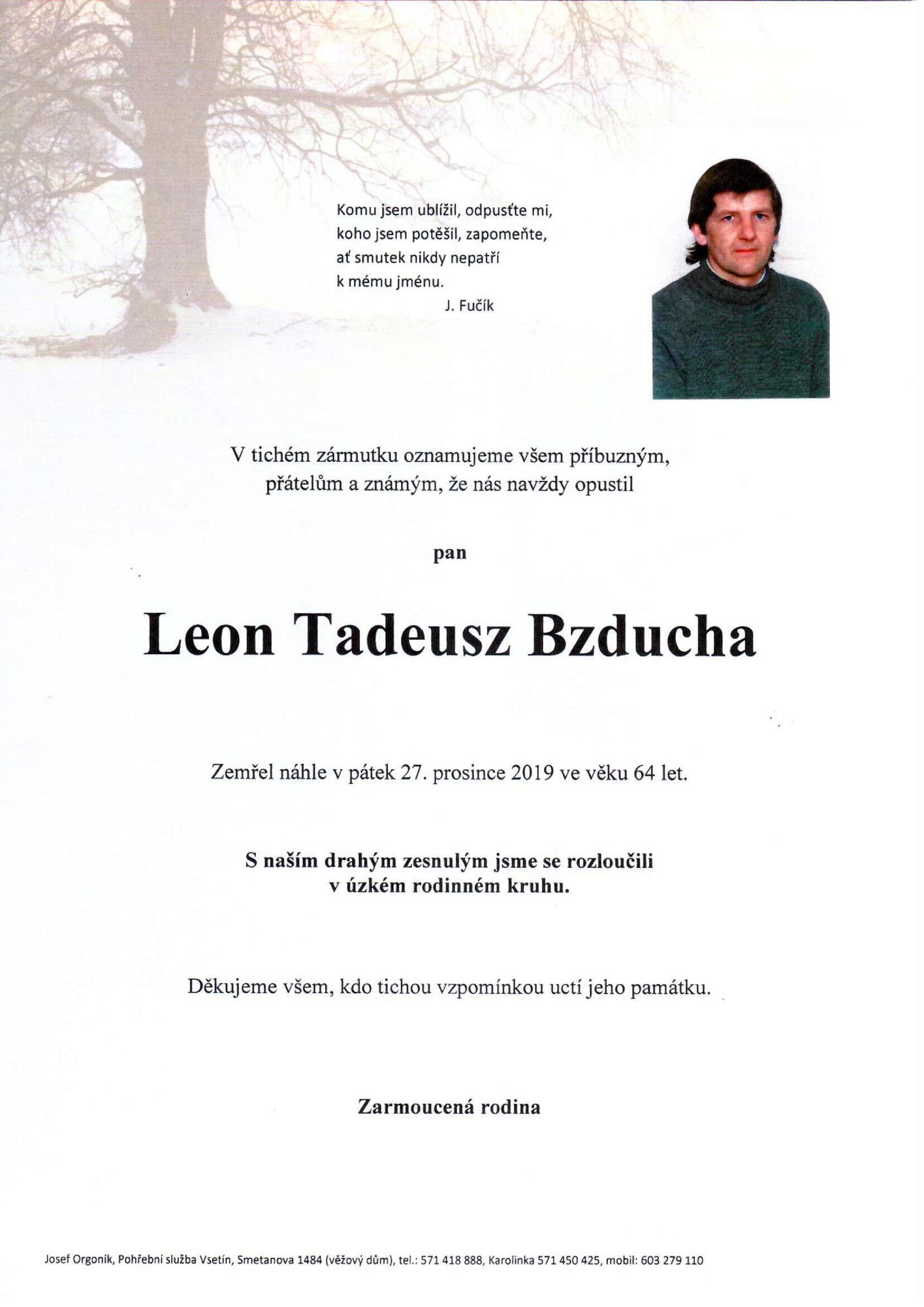 Leon Tadeusz Bzducha