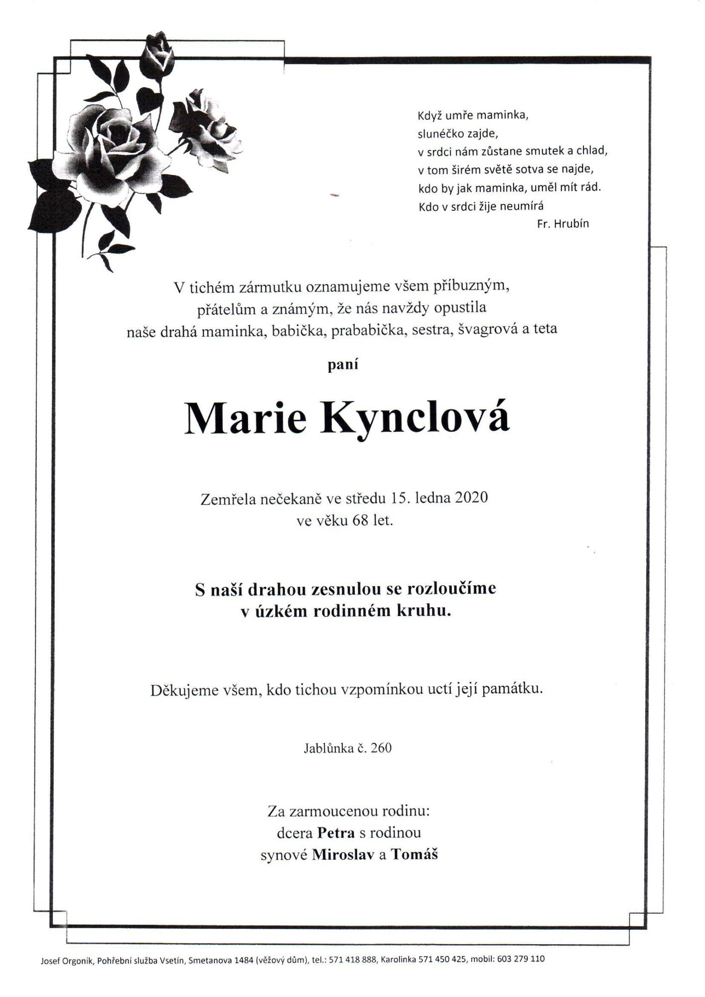 Marie Kynclová