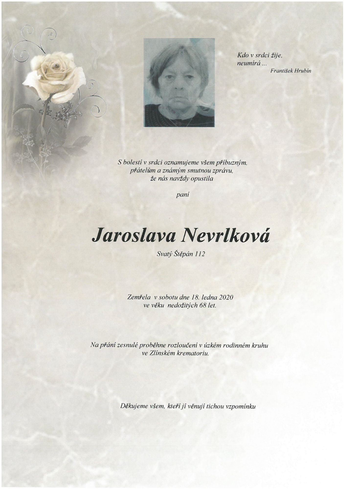 Jaroslava Nevrlková