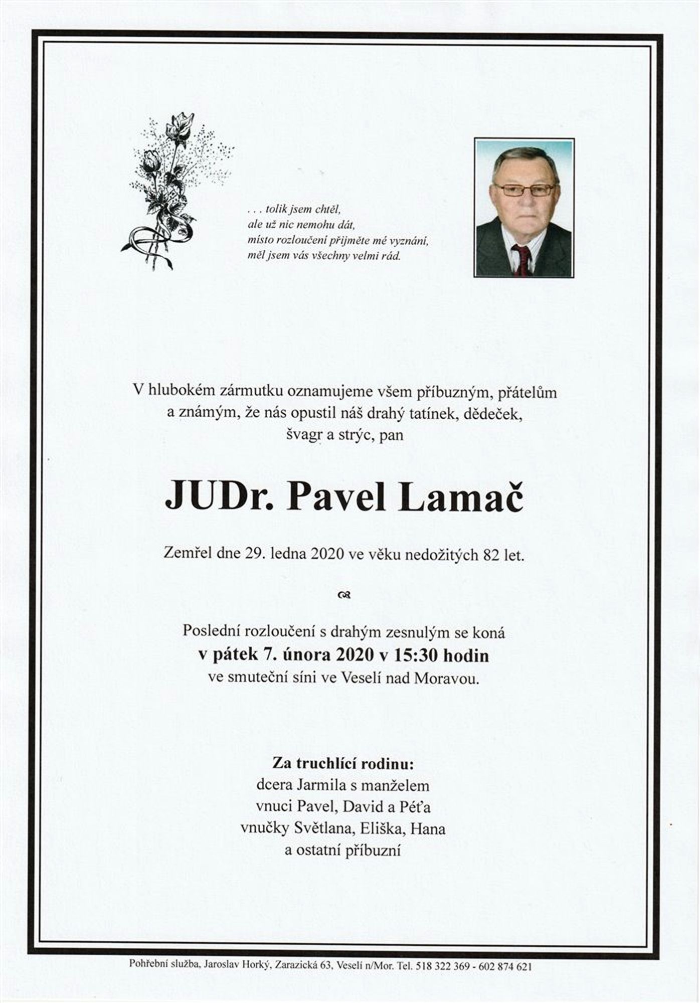 JUDr. Pavel Lamač