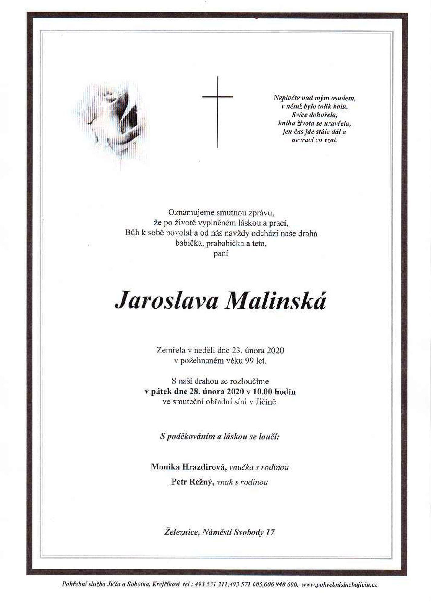 Jaroslava Malinská