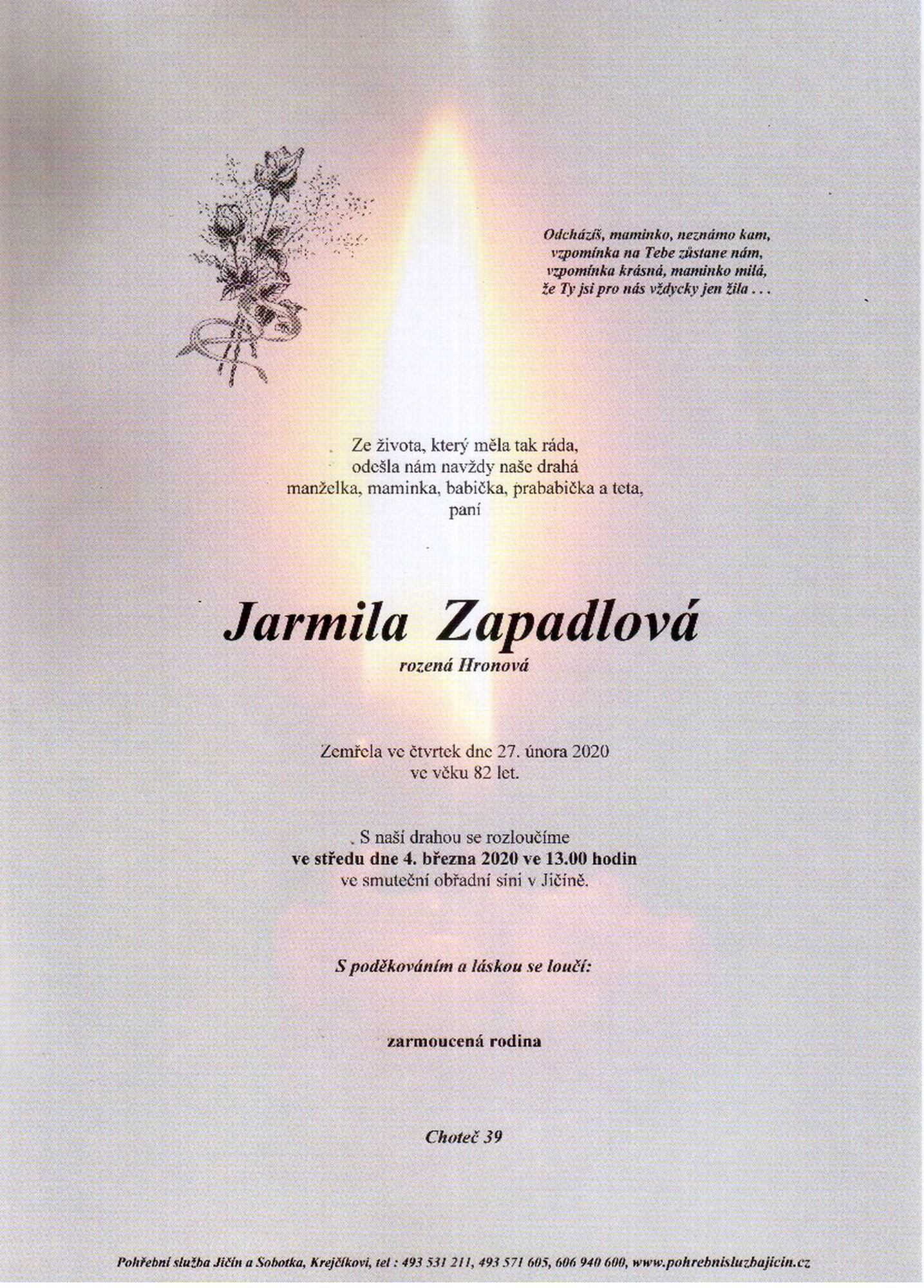 Jarmila Zapadlová