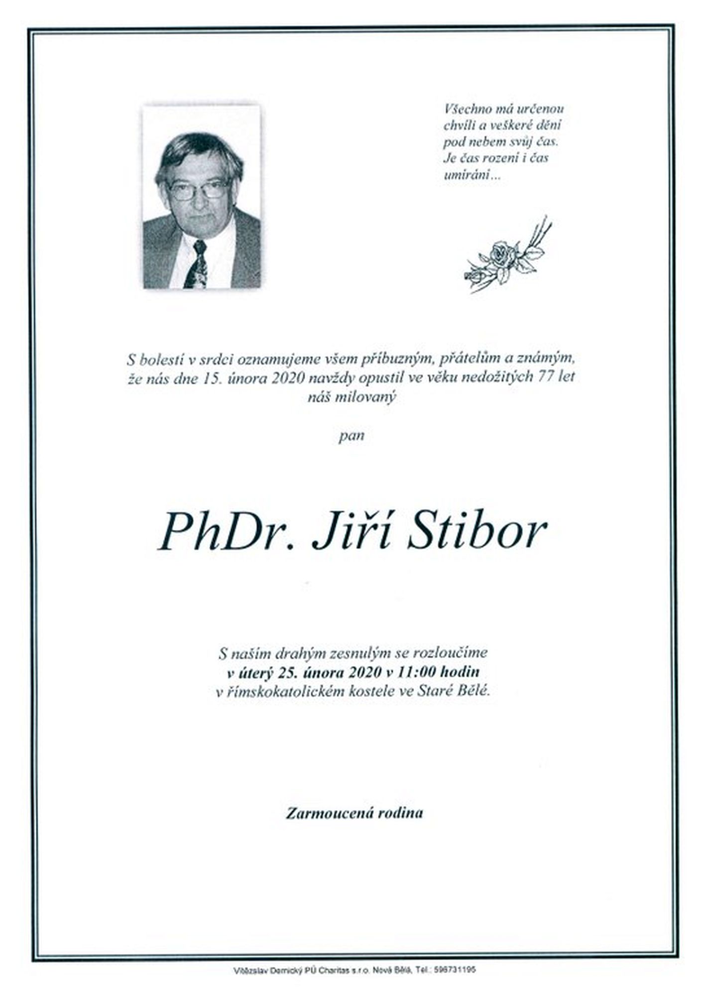 PhDr. Jiří Stibor