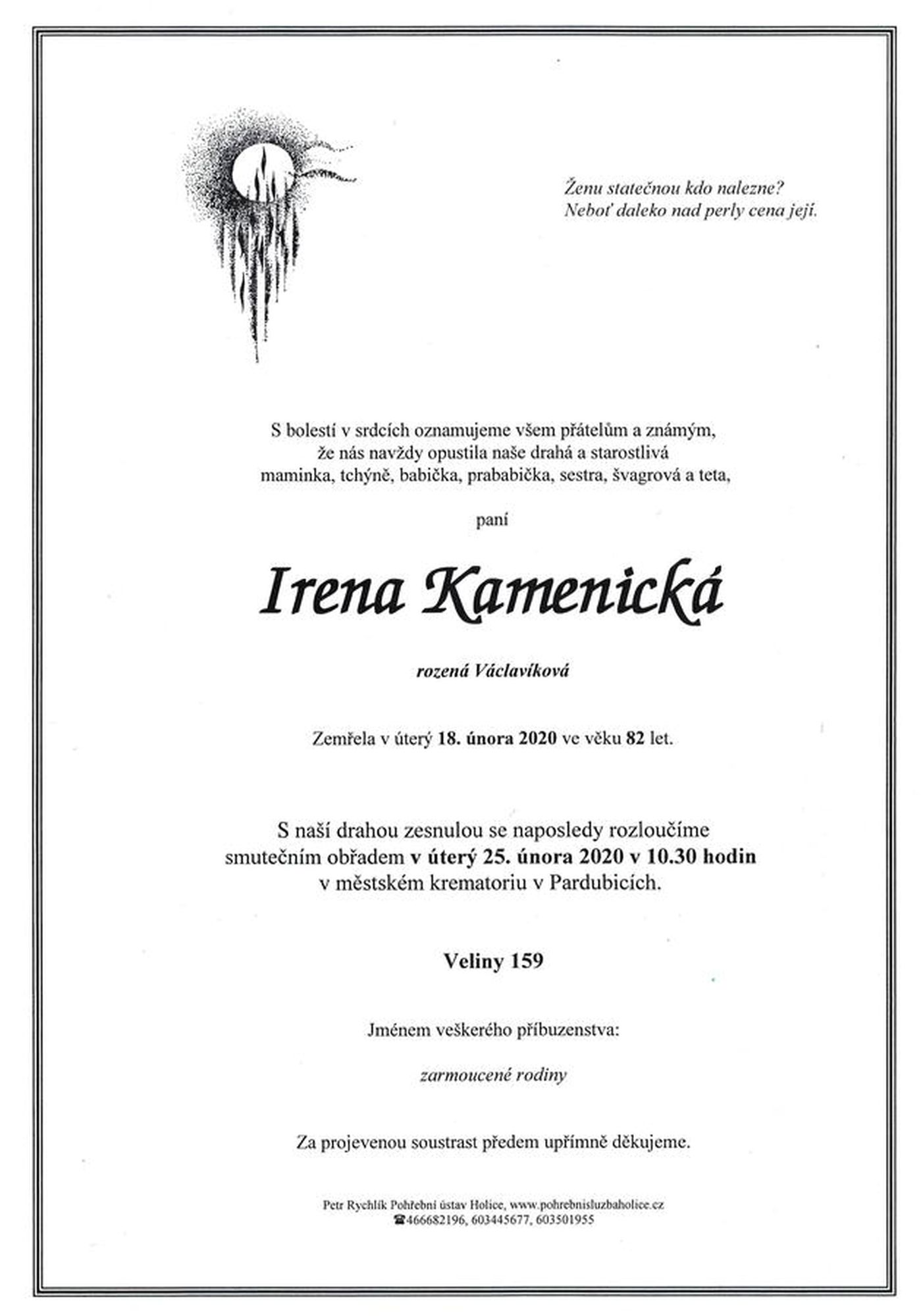 Irena Kamenická