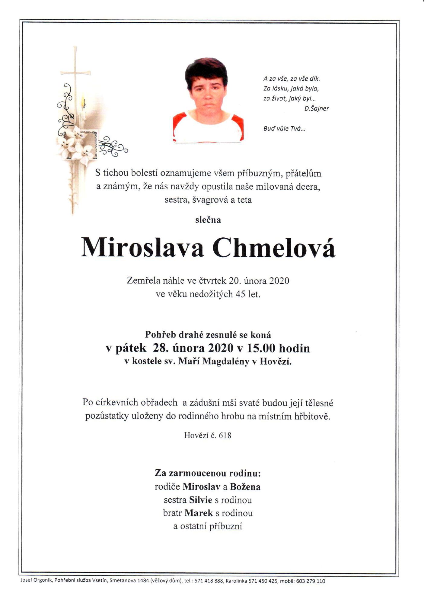 Miroslava Chmelová