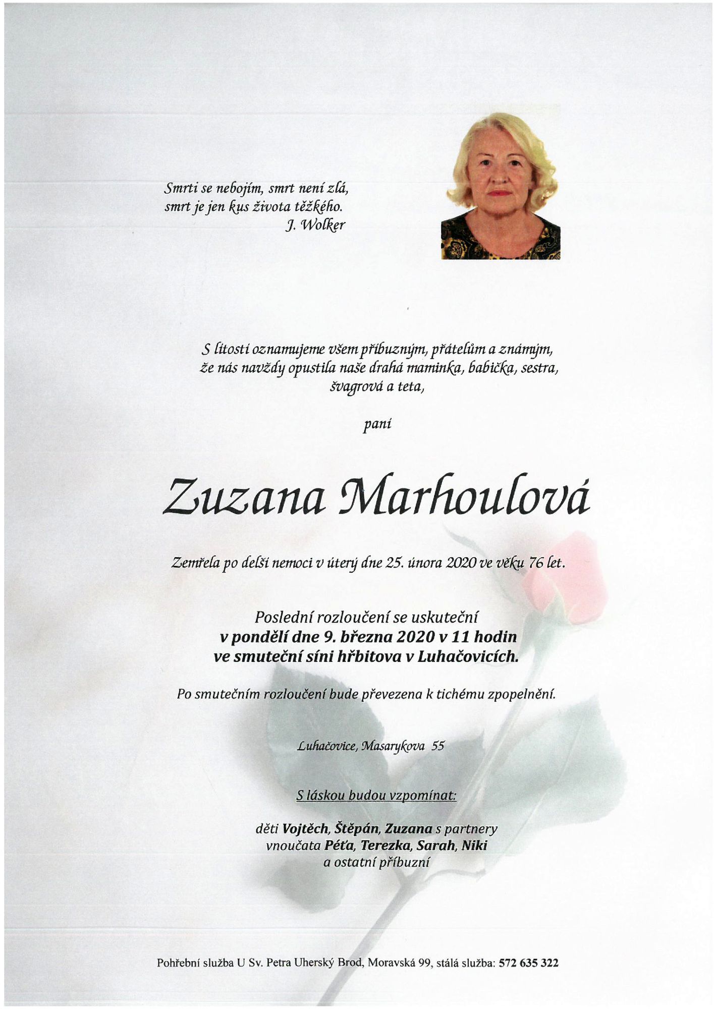 Zuzana Marhoulová
