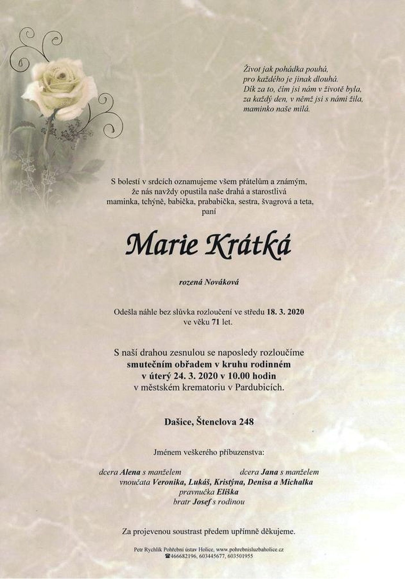 Marie Krátká