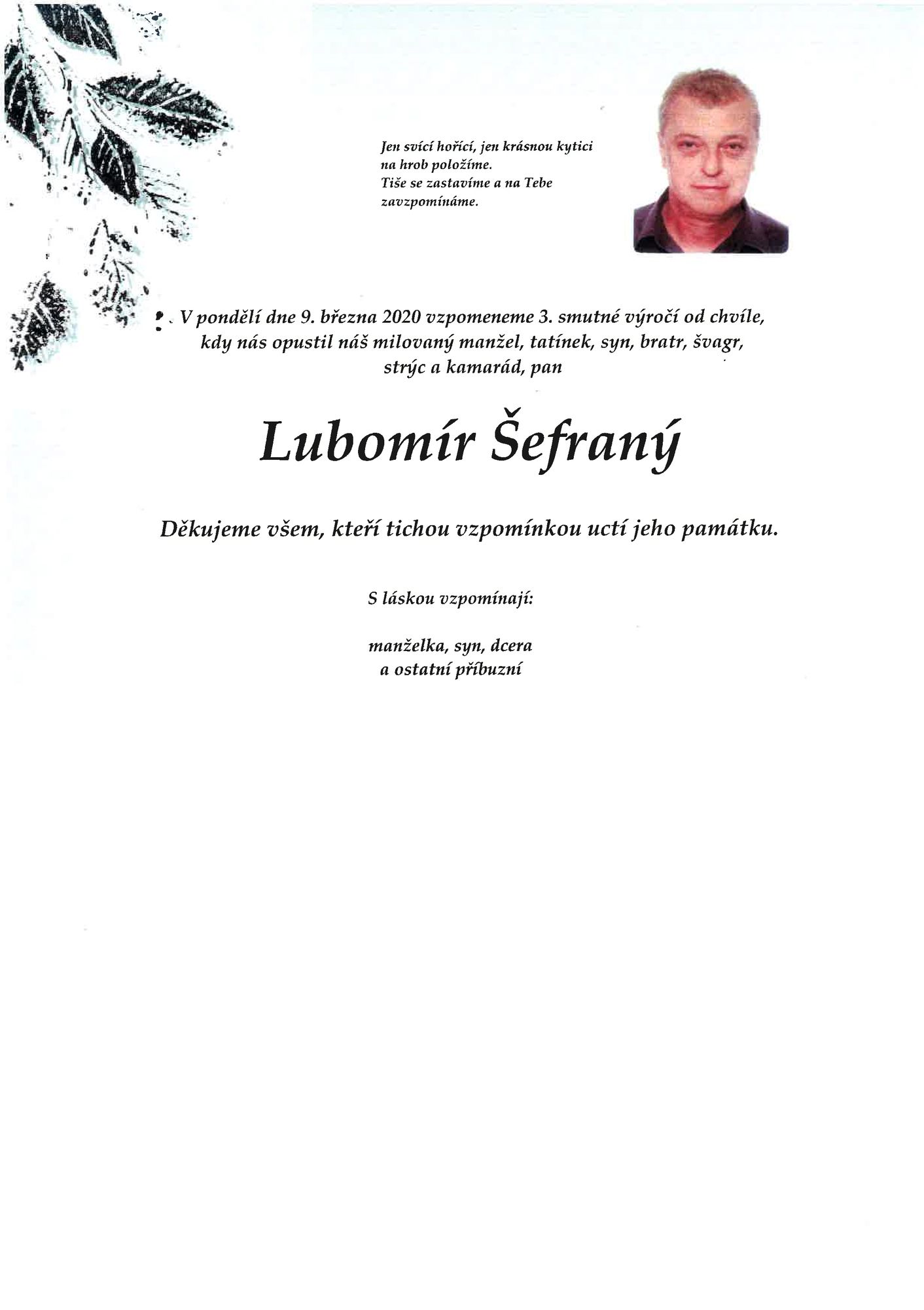 Lubomír Šefraný