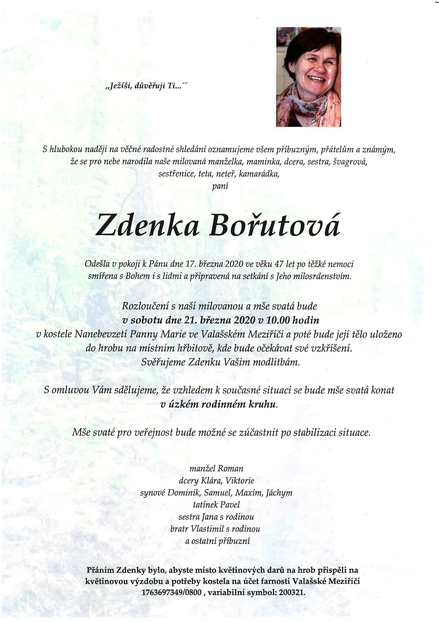 Zdenka Bořutová