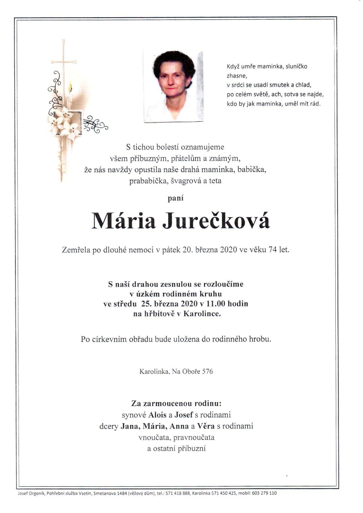 Mária Jurečková