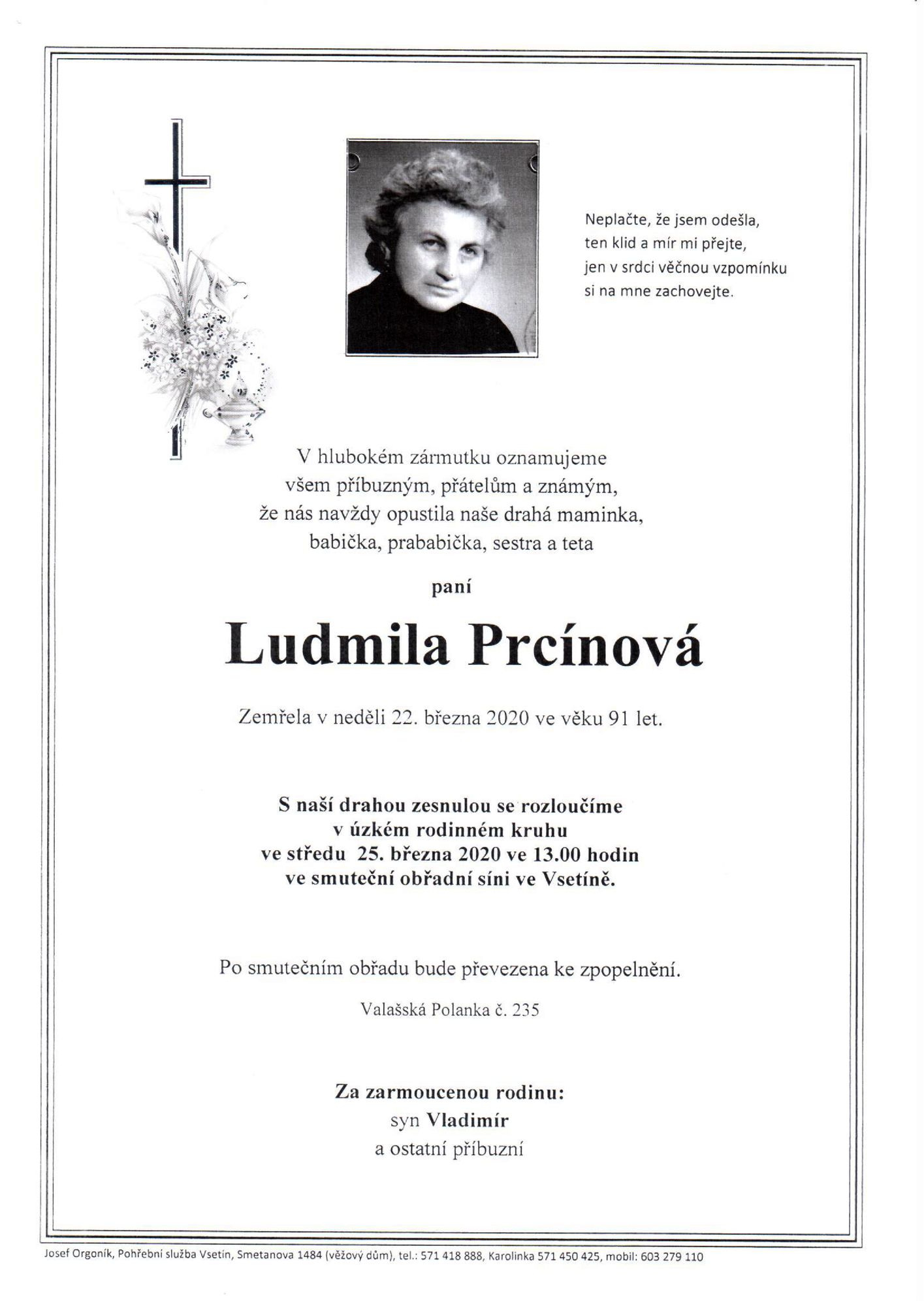 Ludmila Prcínová