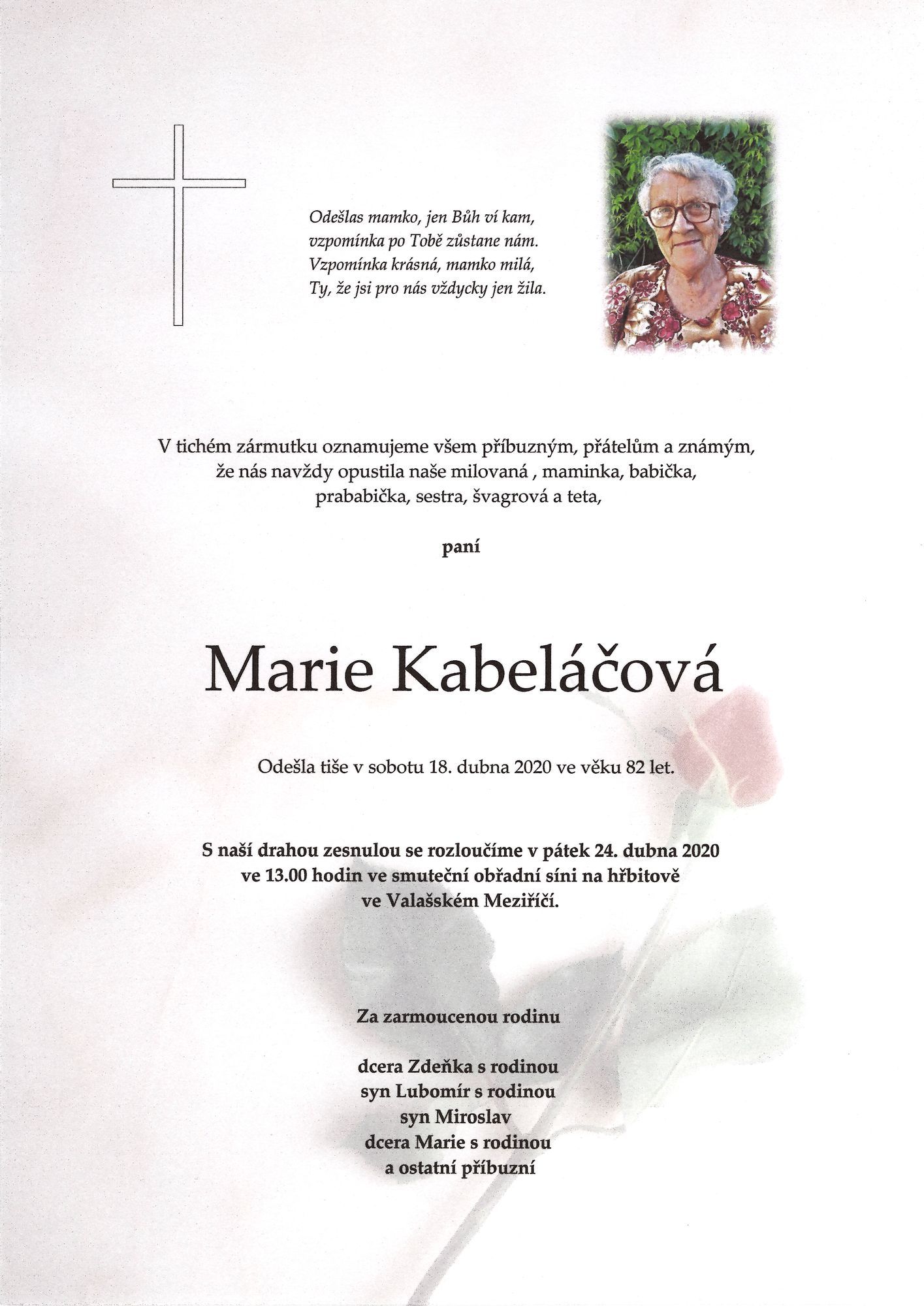 Marie Kabeláčová