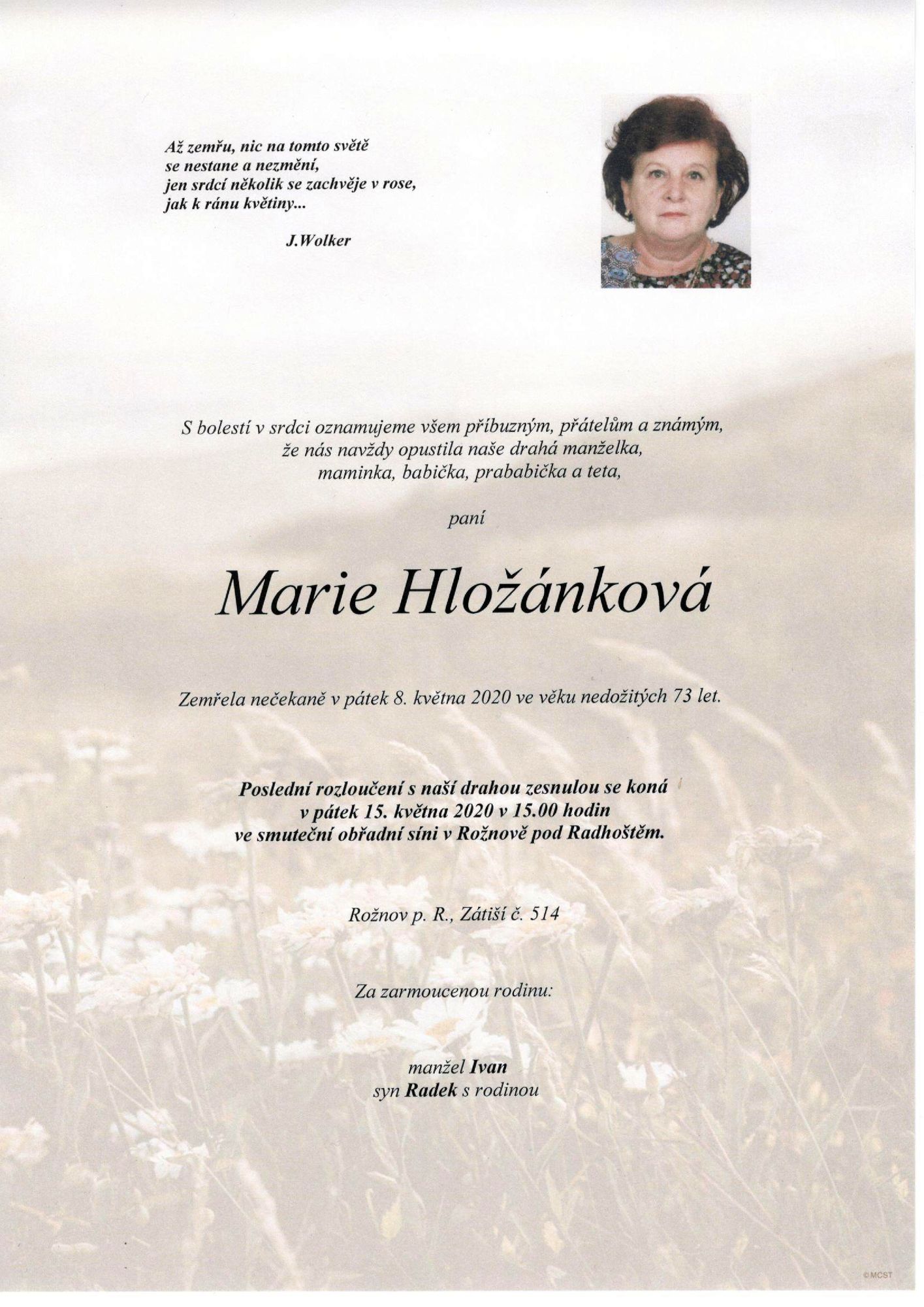 Marie Hložánková