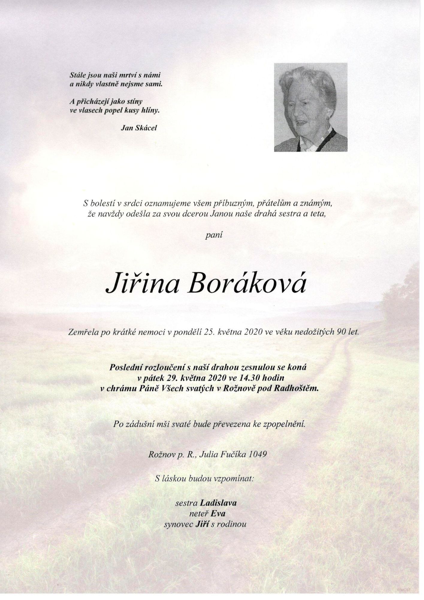 Jiřina Boráková