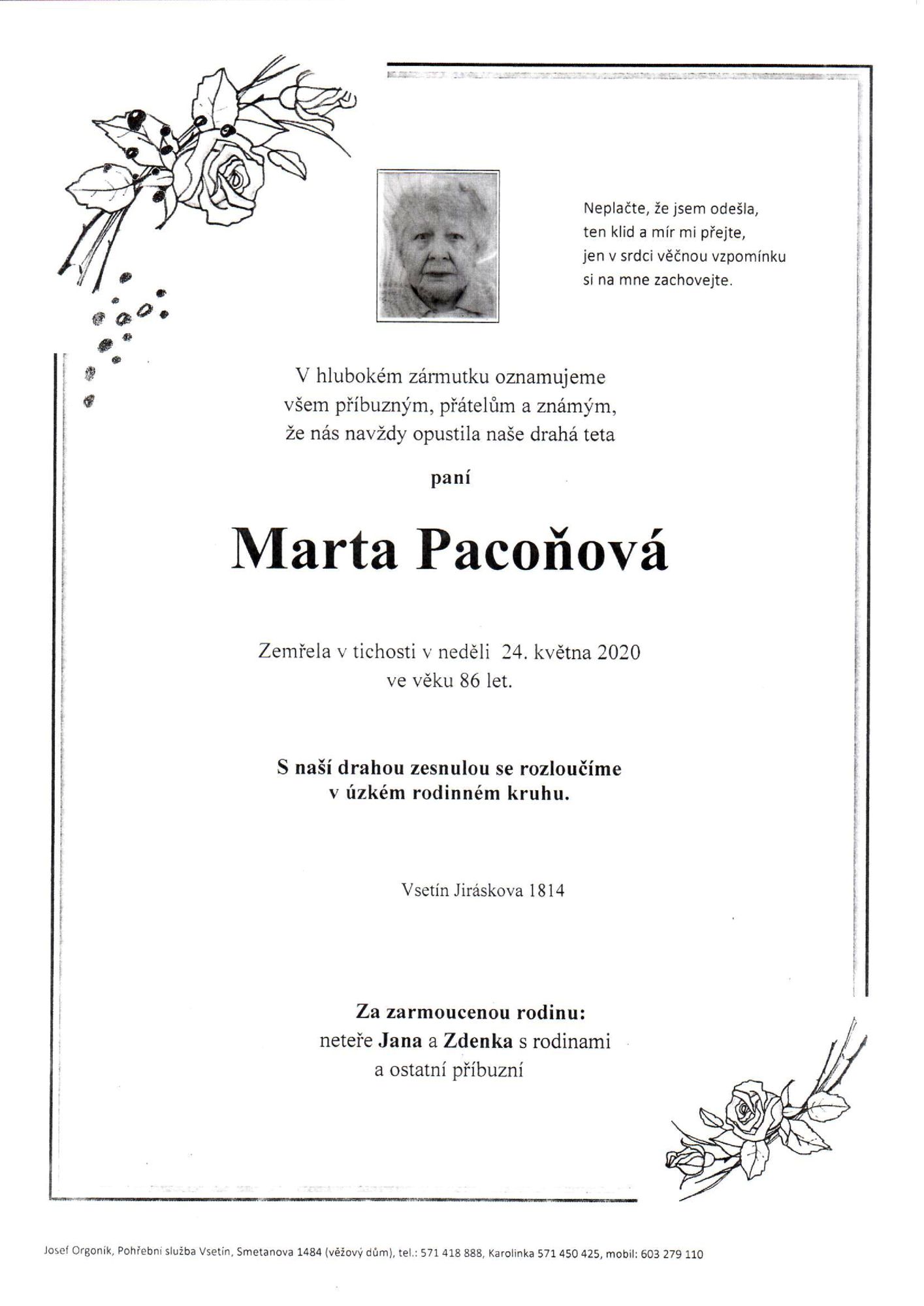 Marta Pacoňová