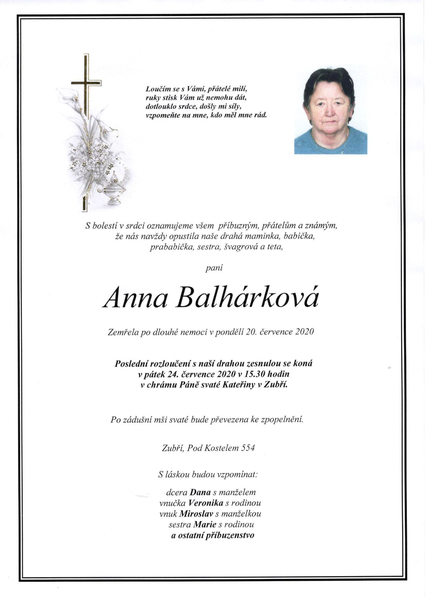 Anna Balhárková