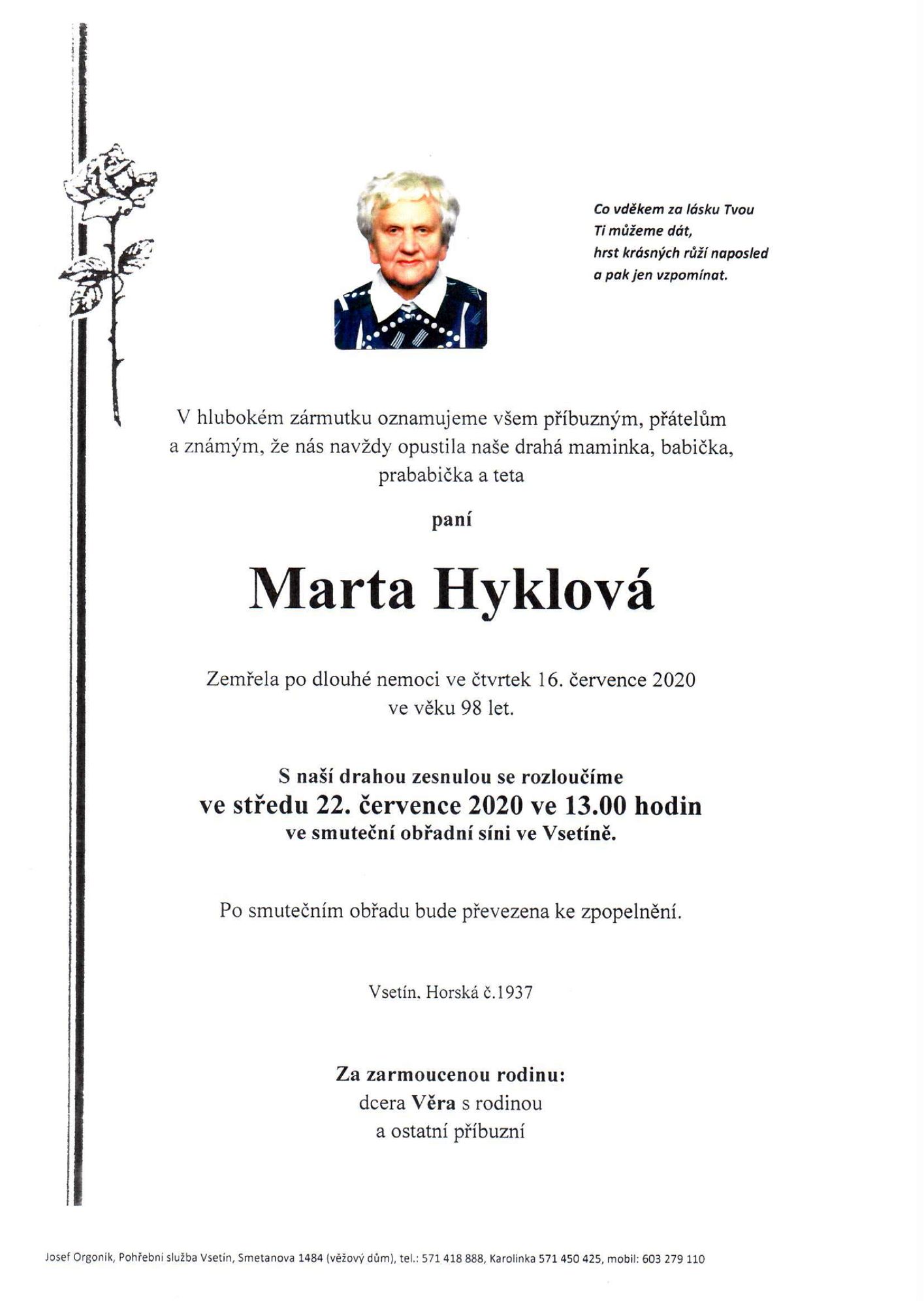 Marta Hyklová