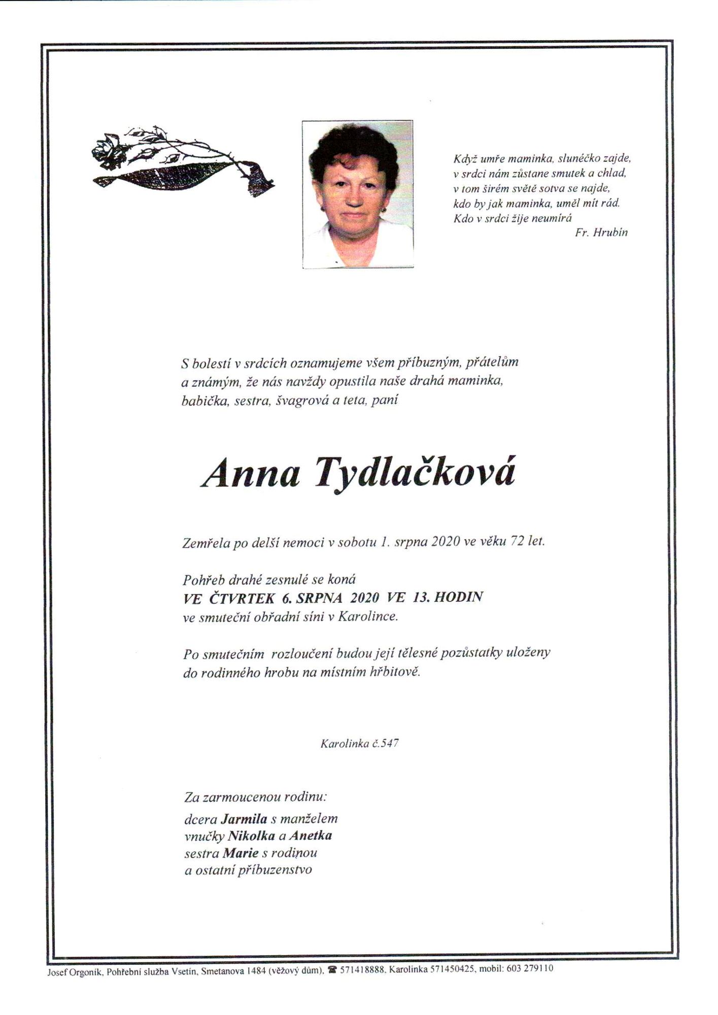 Anna Tydlačková