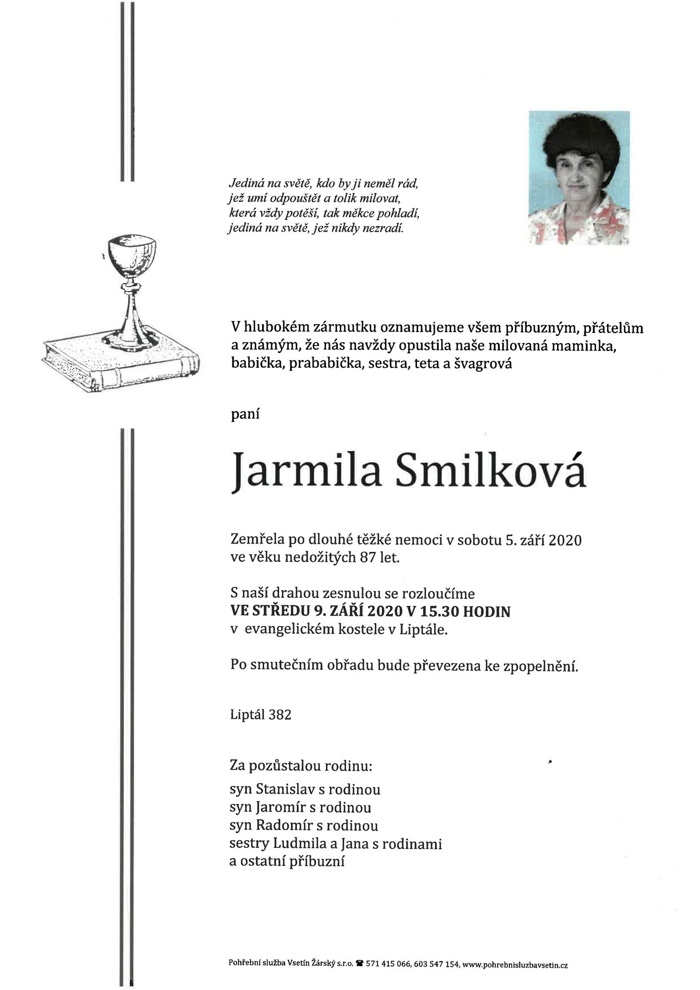 Jarmila Smilková