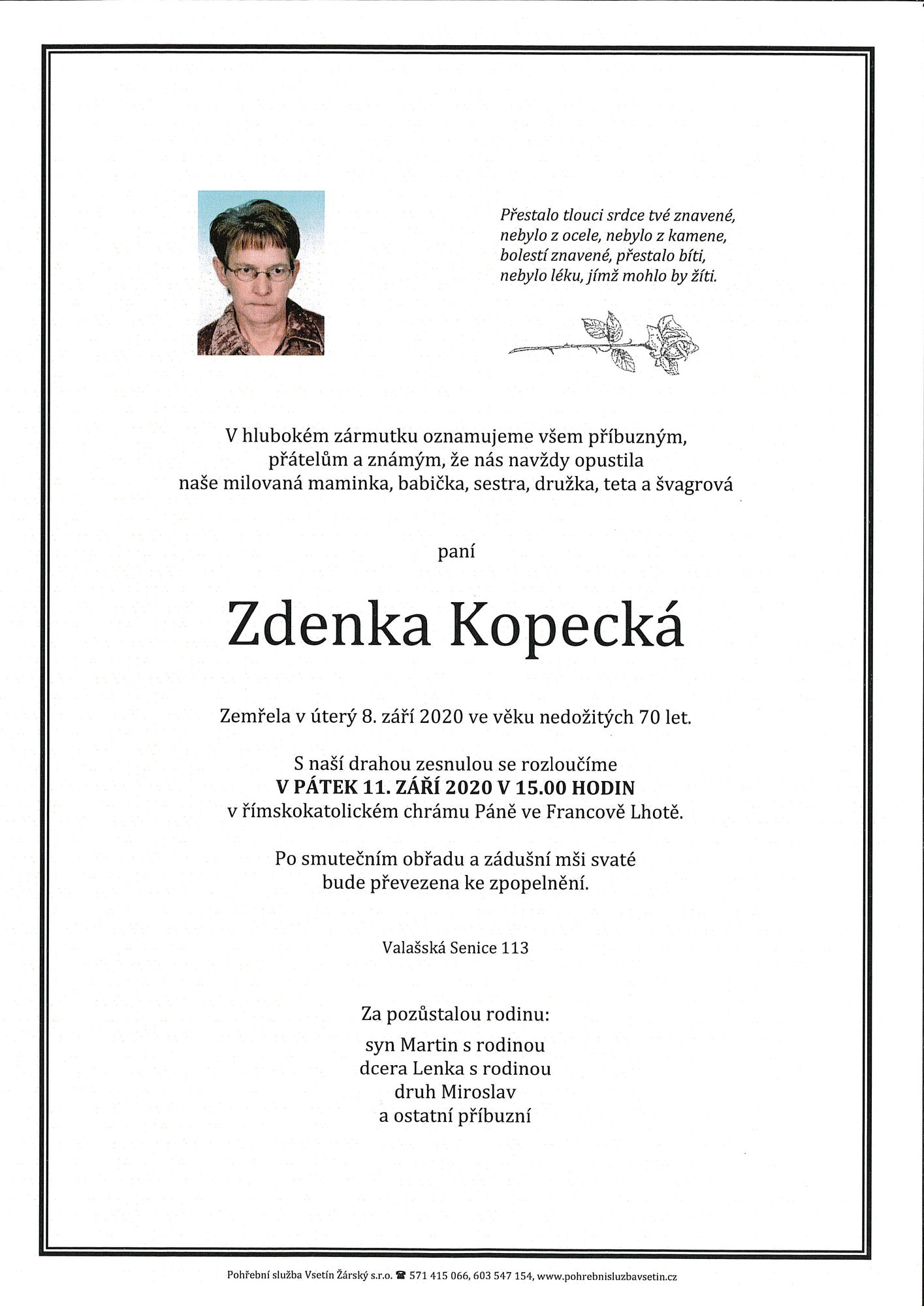 Zdenka Kopecká